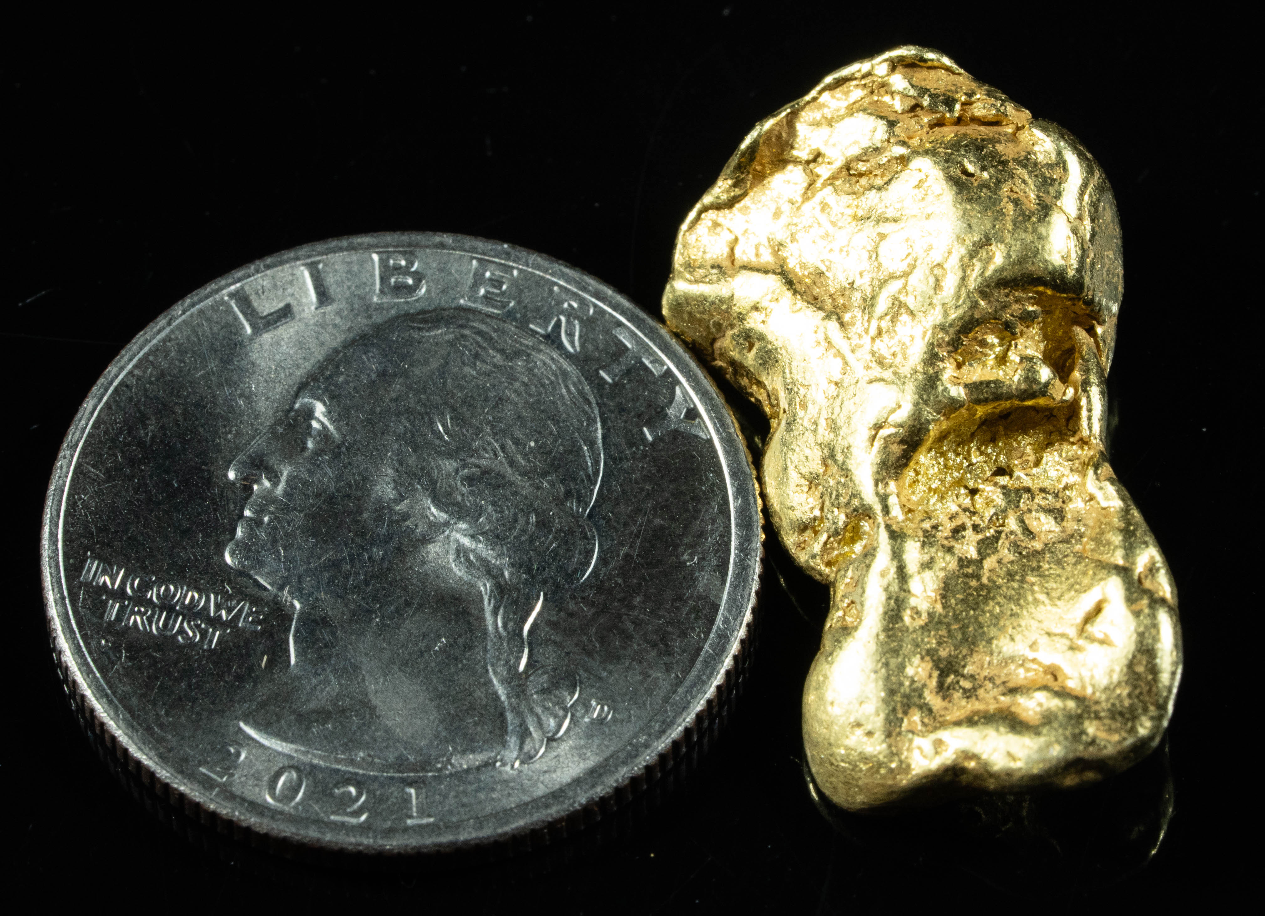 #456 Alaskan BC Natural Gold Nugget 14.06 Grams Genuine