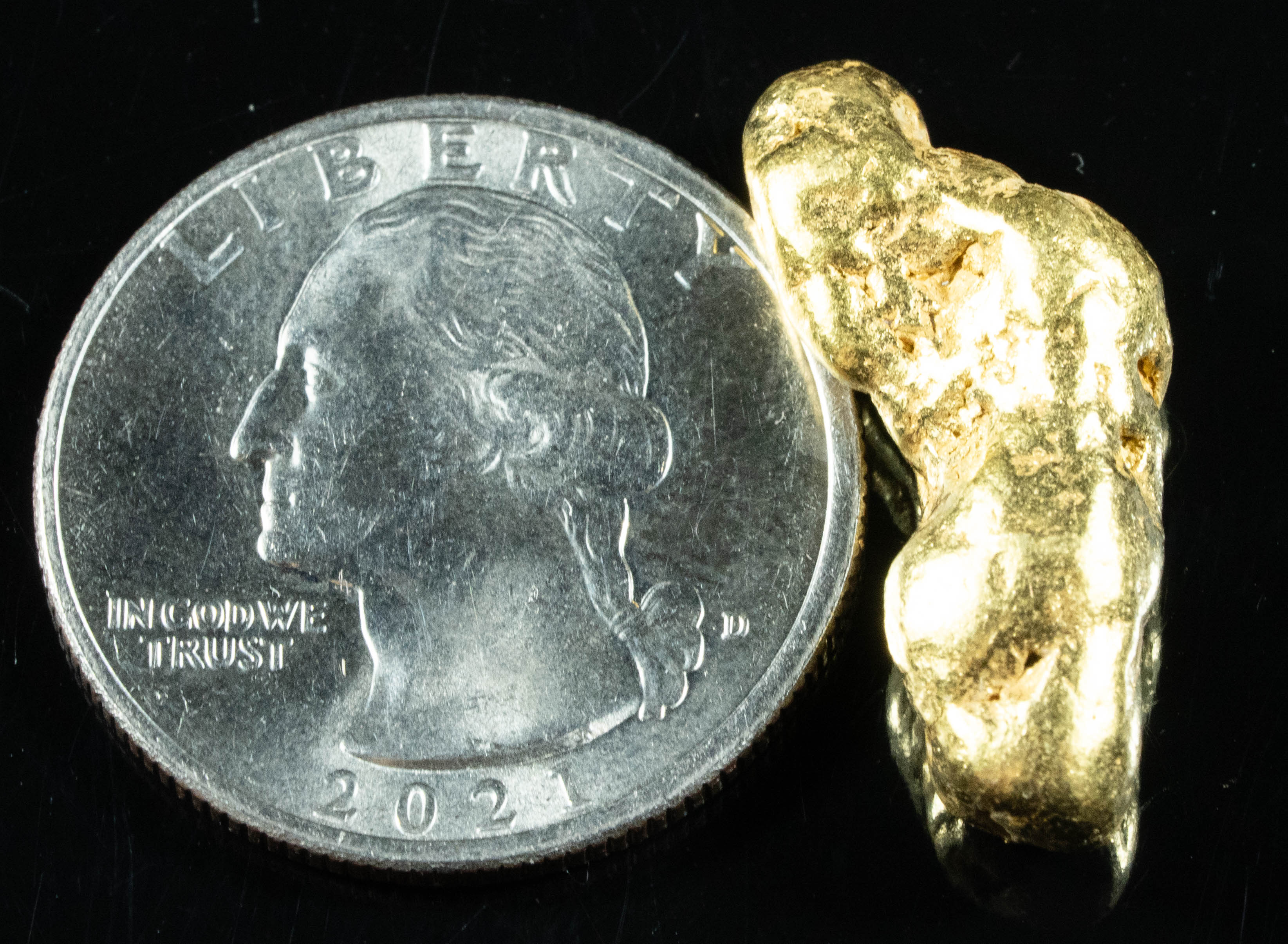 #461 Alaskan BC Natural Gold Nugget 11.26 Grams Genuine