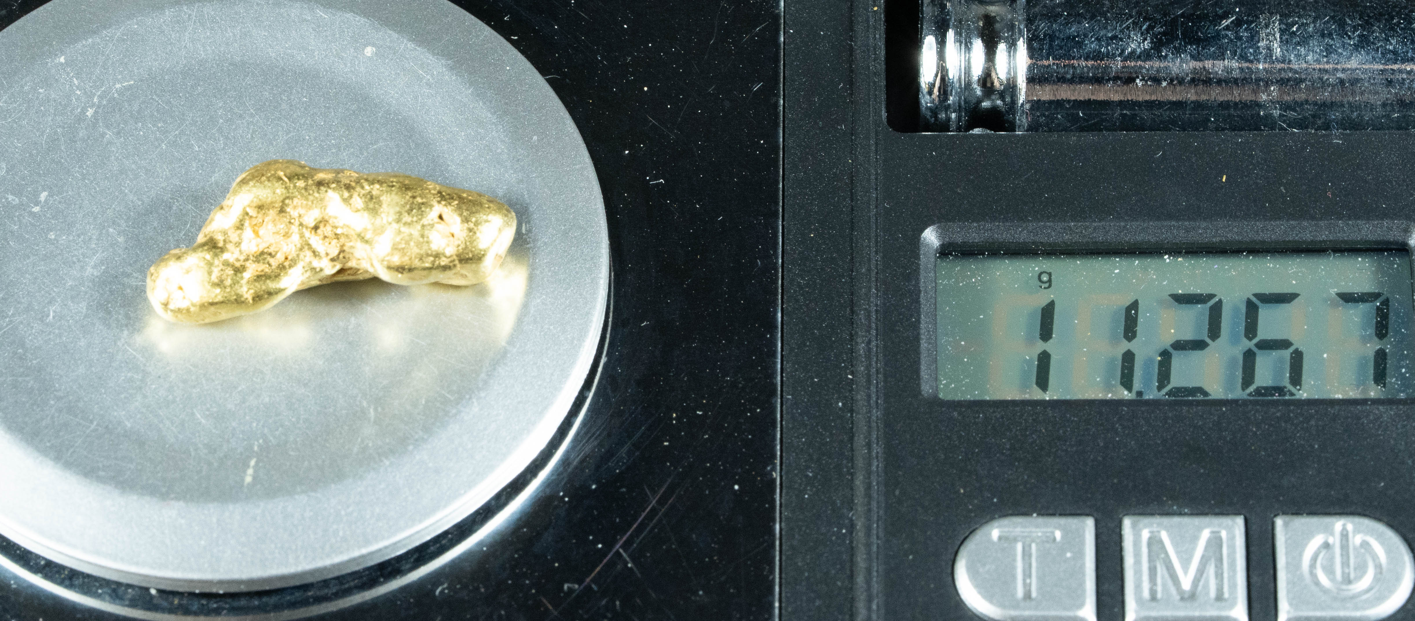 #461 Alaskan BC Natural Gold Nugget 11.26 Grams Genuine
