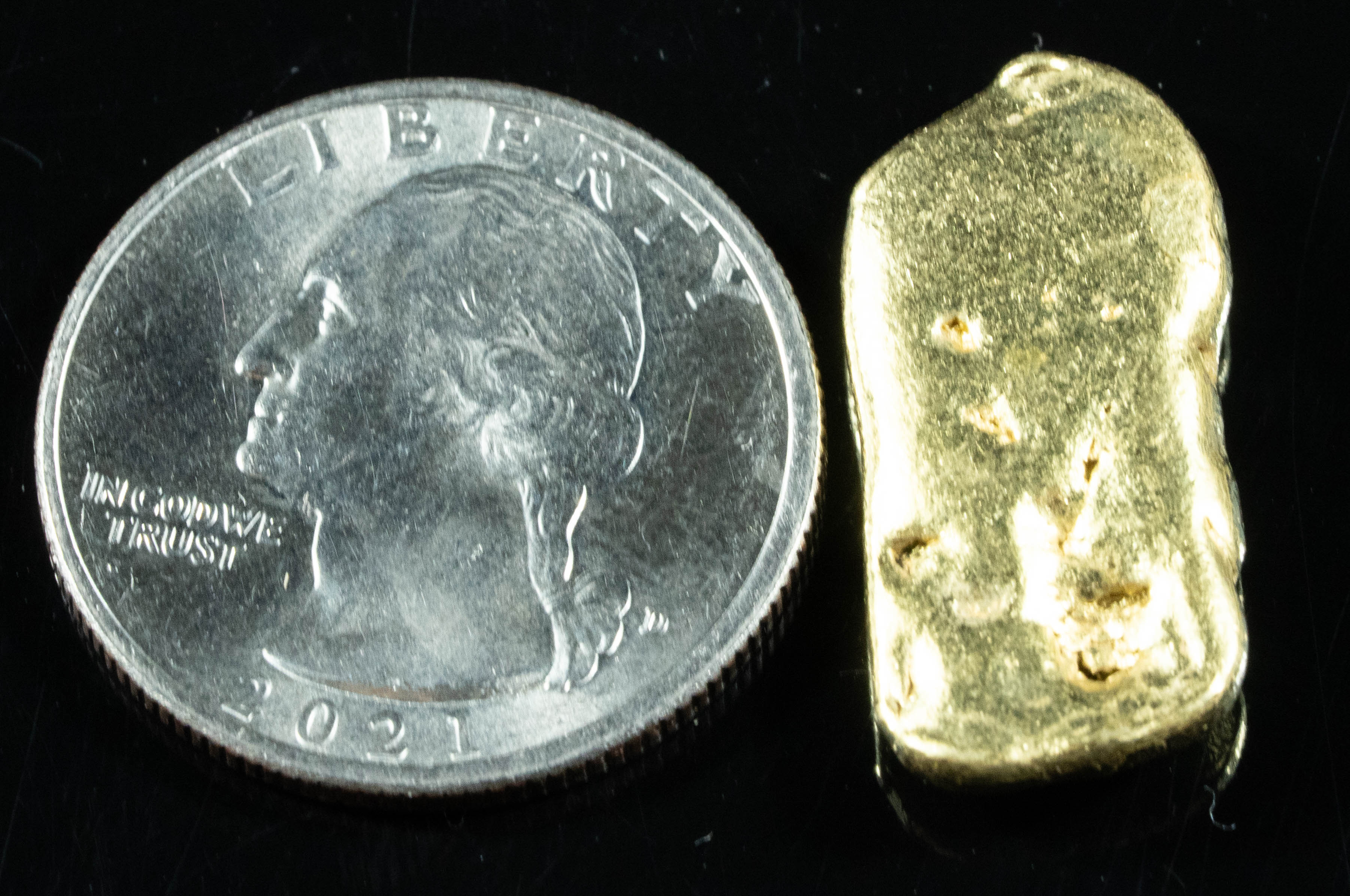 #462 Alaskan BC Natural Gold Nugget 11.08 Grams Genuine