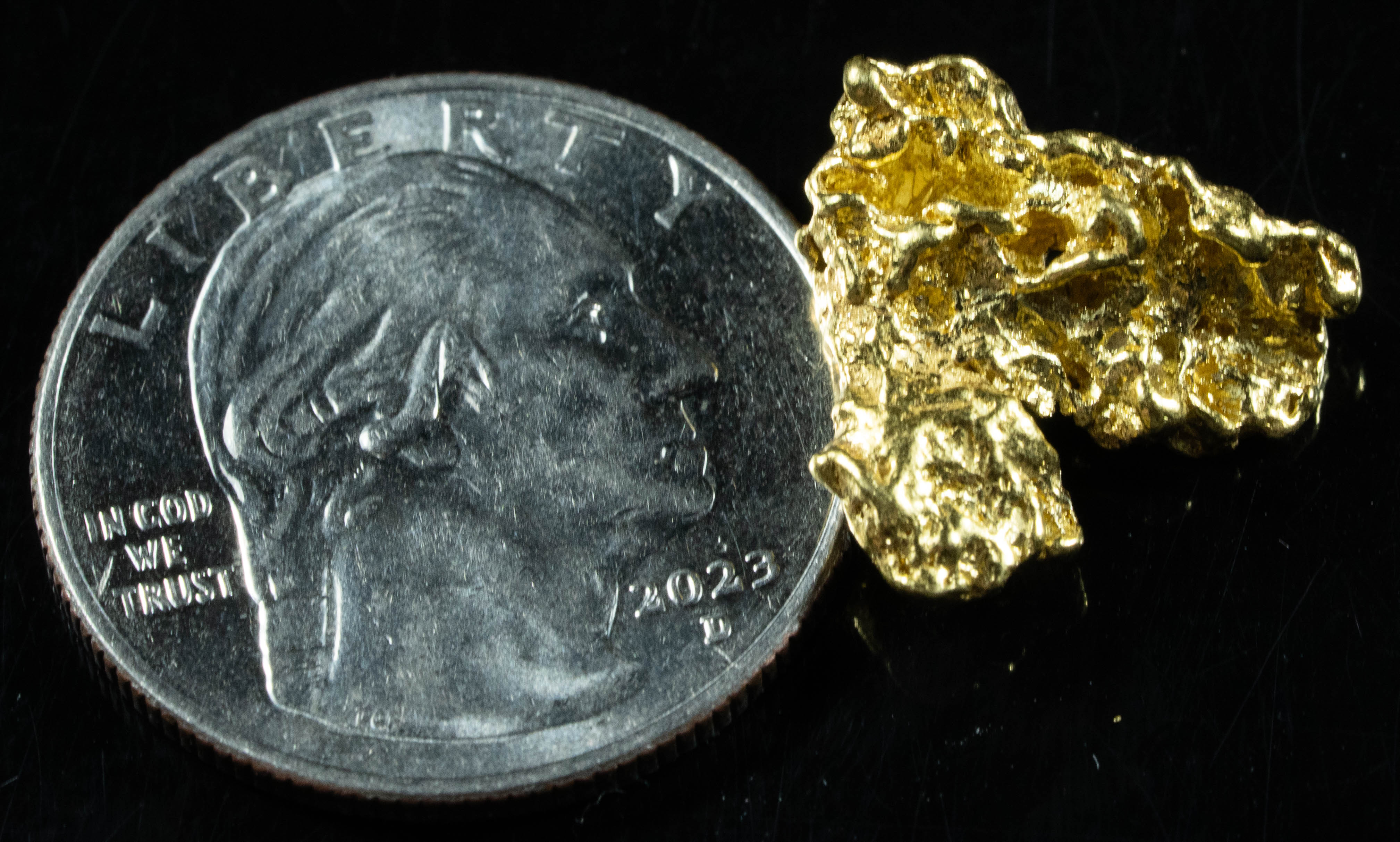 #203 Alaskan BC Natural Gold Nugget 3.65 Grams Genuine