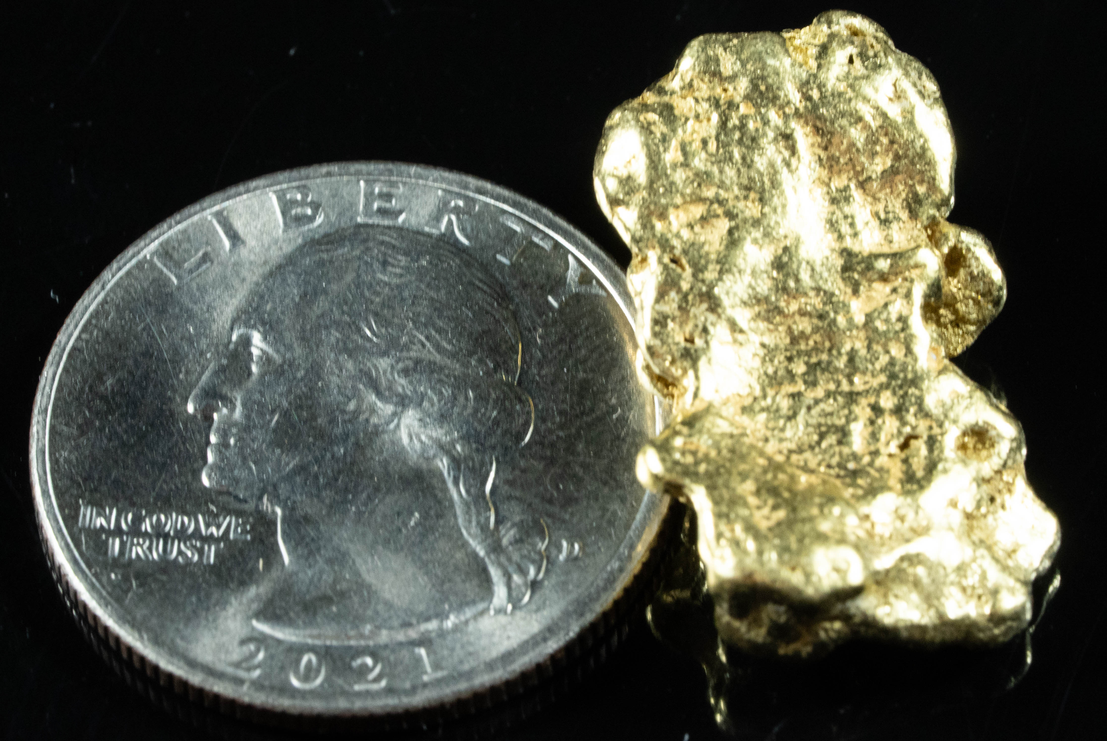 #465 Alaskan BC Natural Gold Nugget 12.34 Grams Genuine