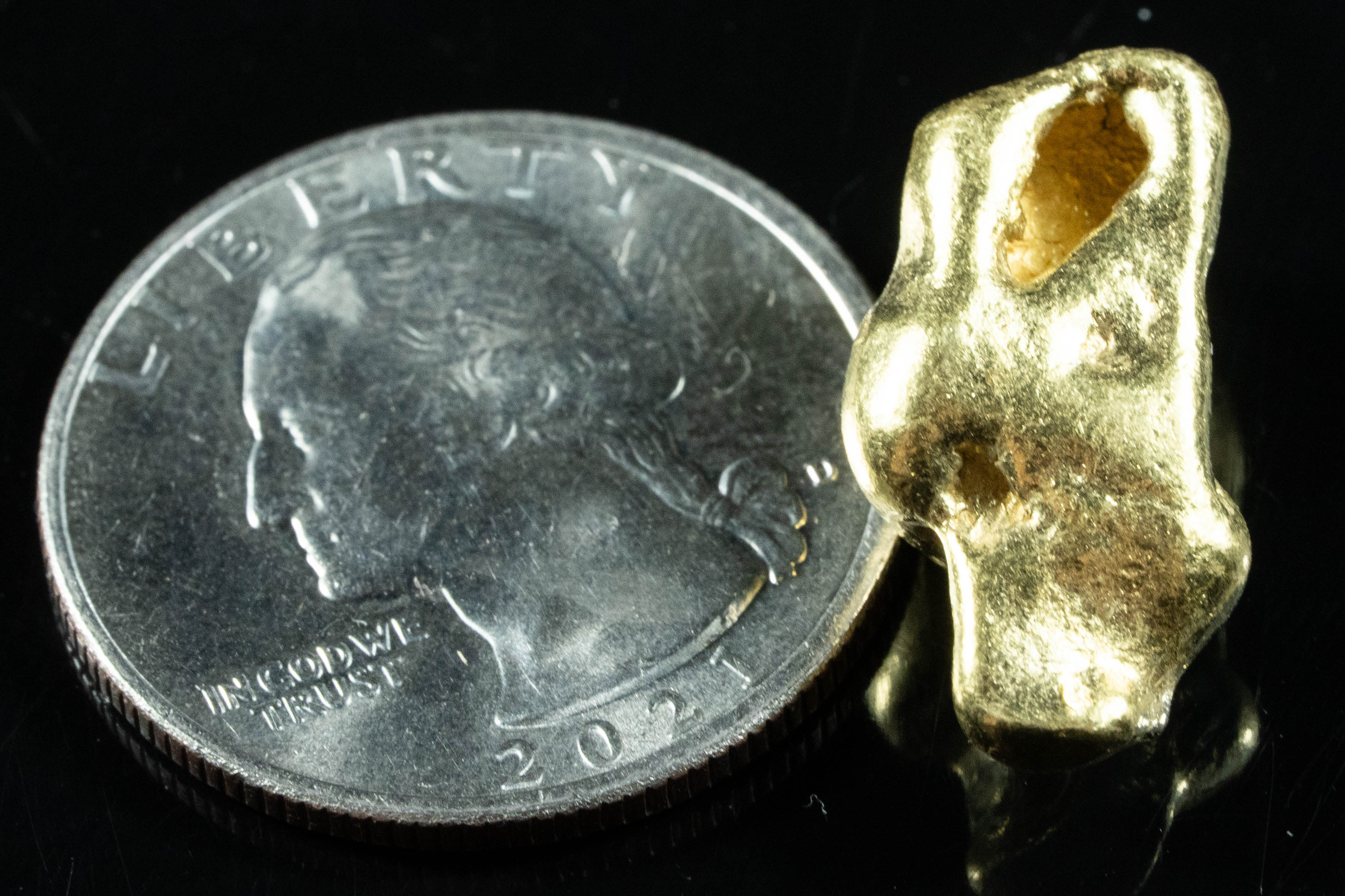 #468 Alaskan BC Natural Gold Nugget 12.13 Grams Genuine