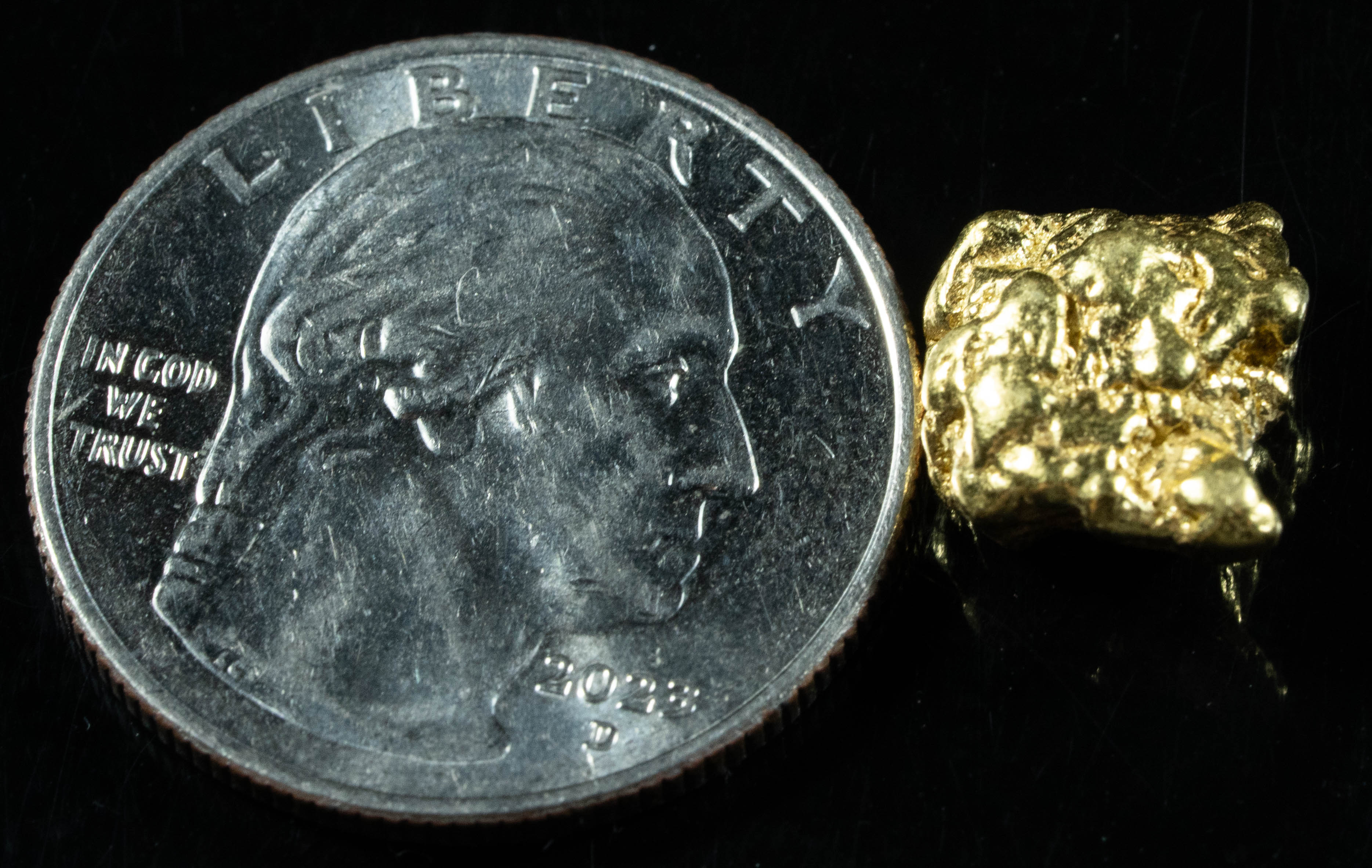 #245 Alaskan BC Natural Gold Nugget 4.30 Grams Genuine