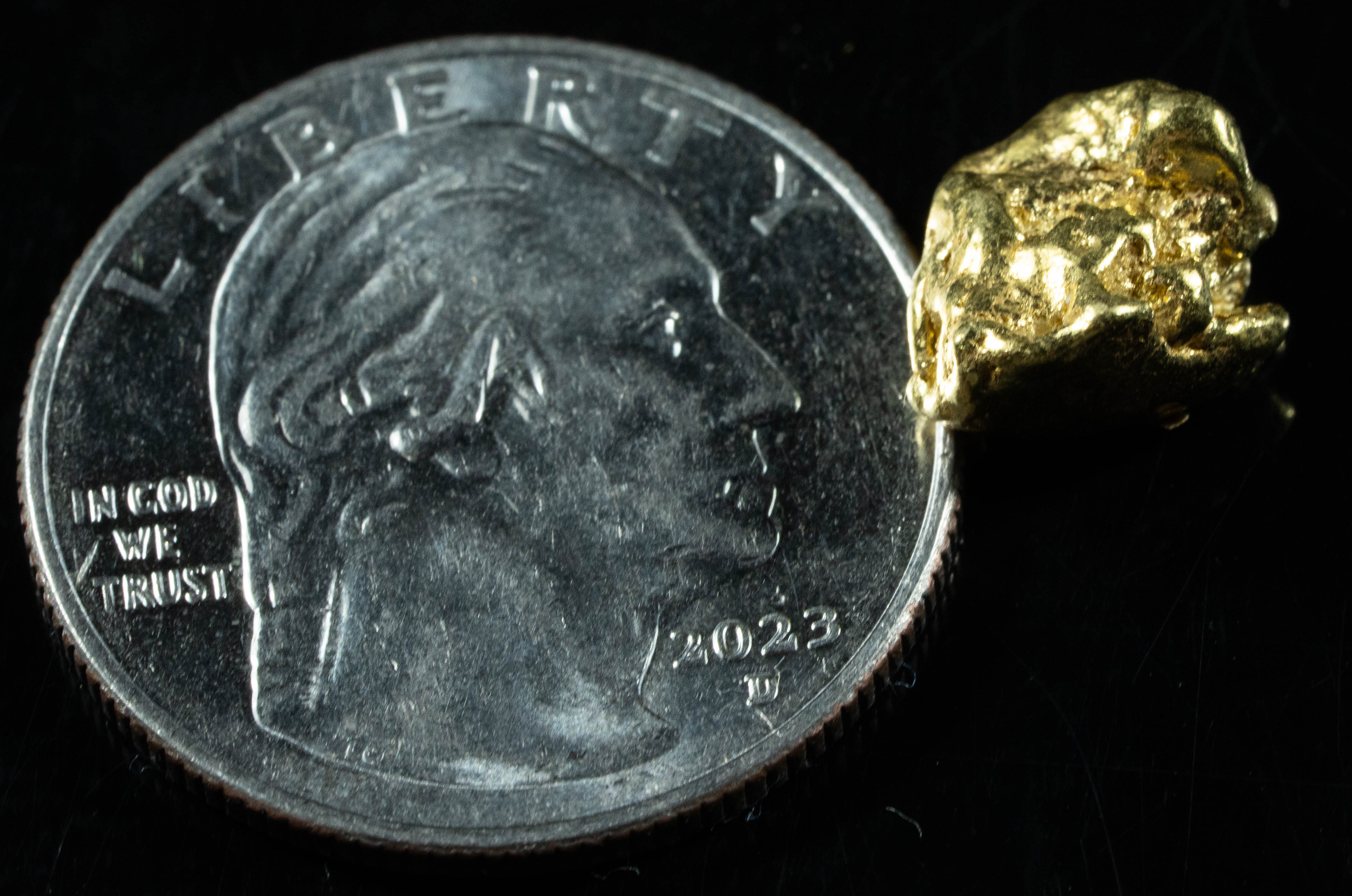 #252 Alaskan BC Natural Gold Nugget 4.07 Grams Genuine