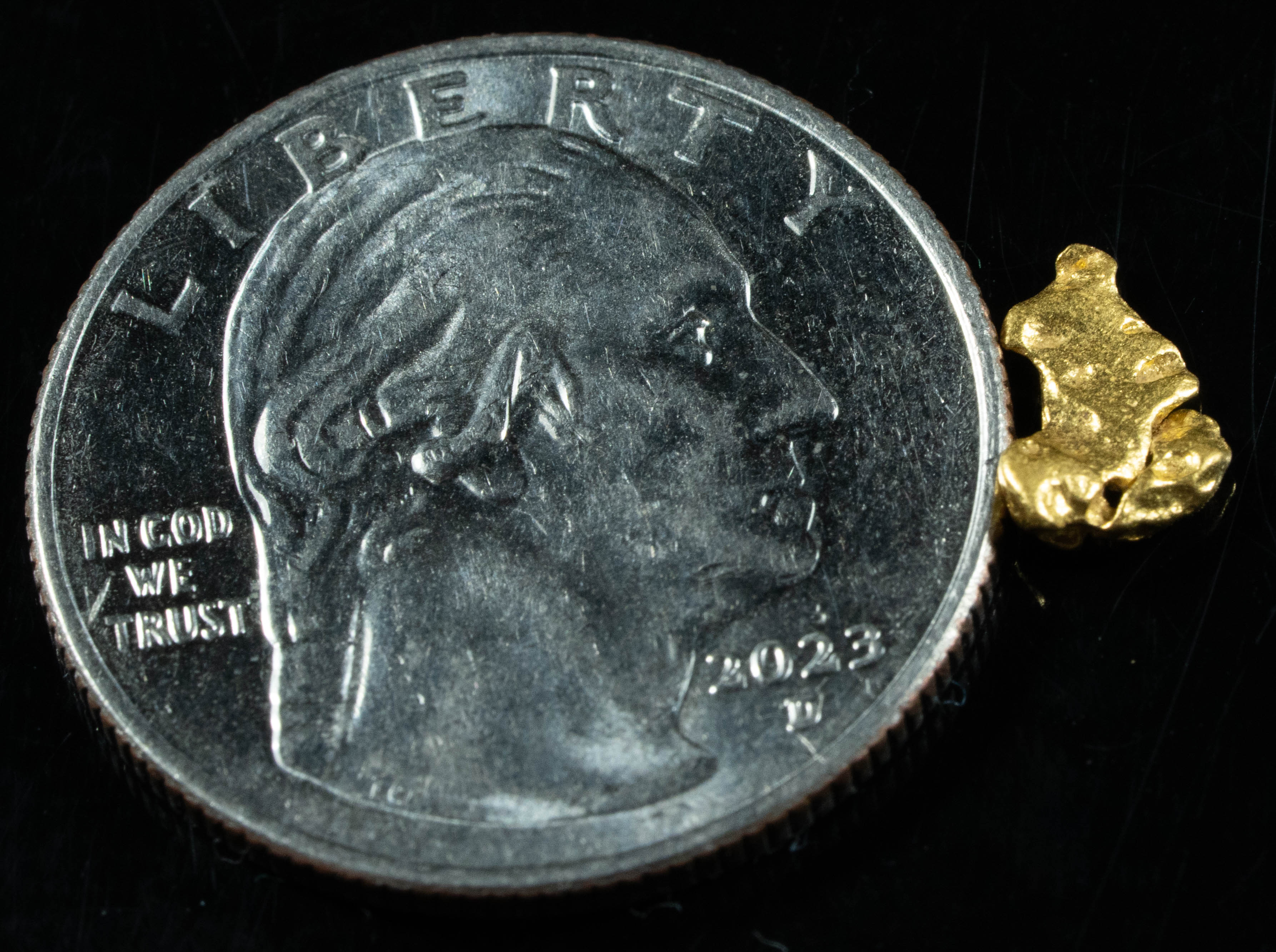 #726 Natural Gold Nugget Australian .47 Grams Genuine