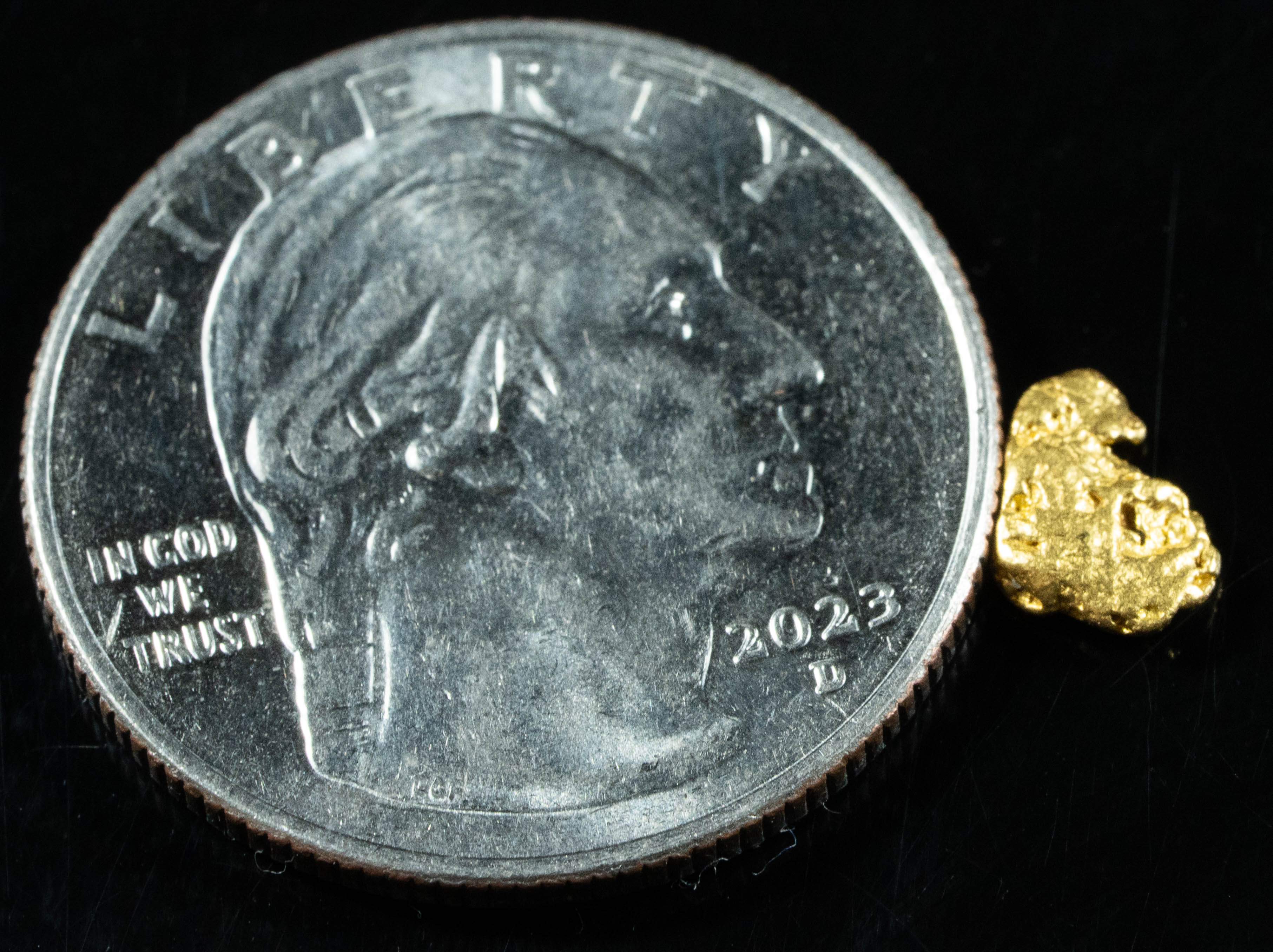 #751 Natural Gold Nugget Australian .41 Grams Genuine