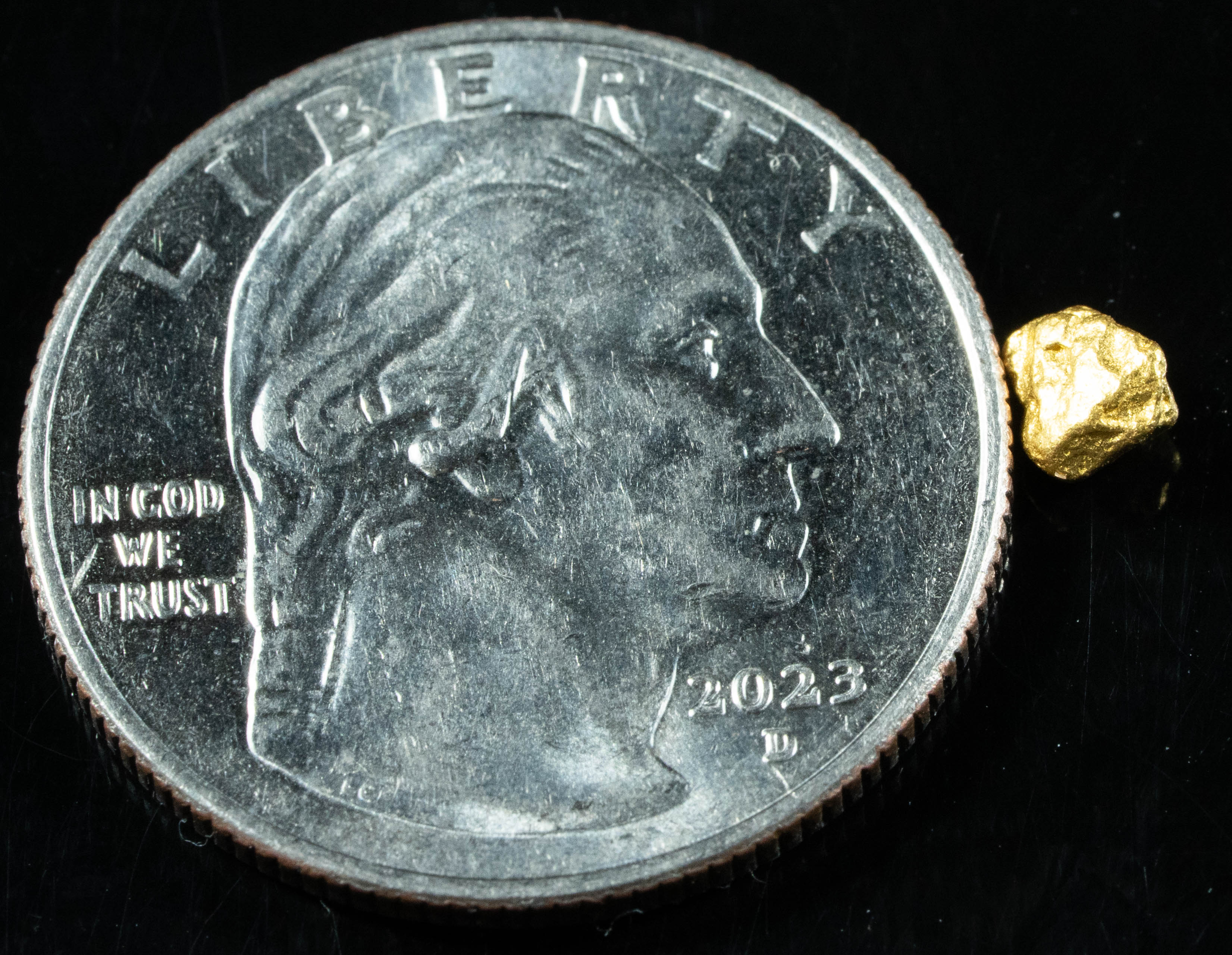 #761 Natural Gold Nugget Australian .41 Grams Genuine