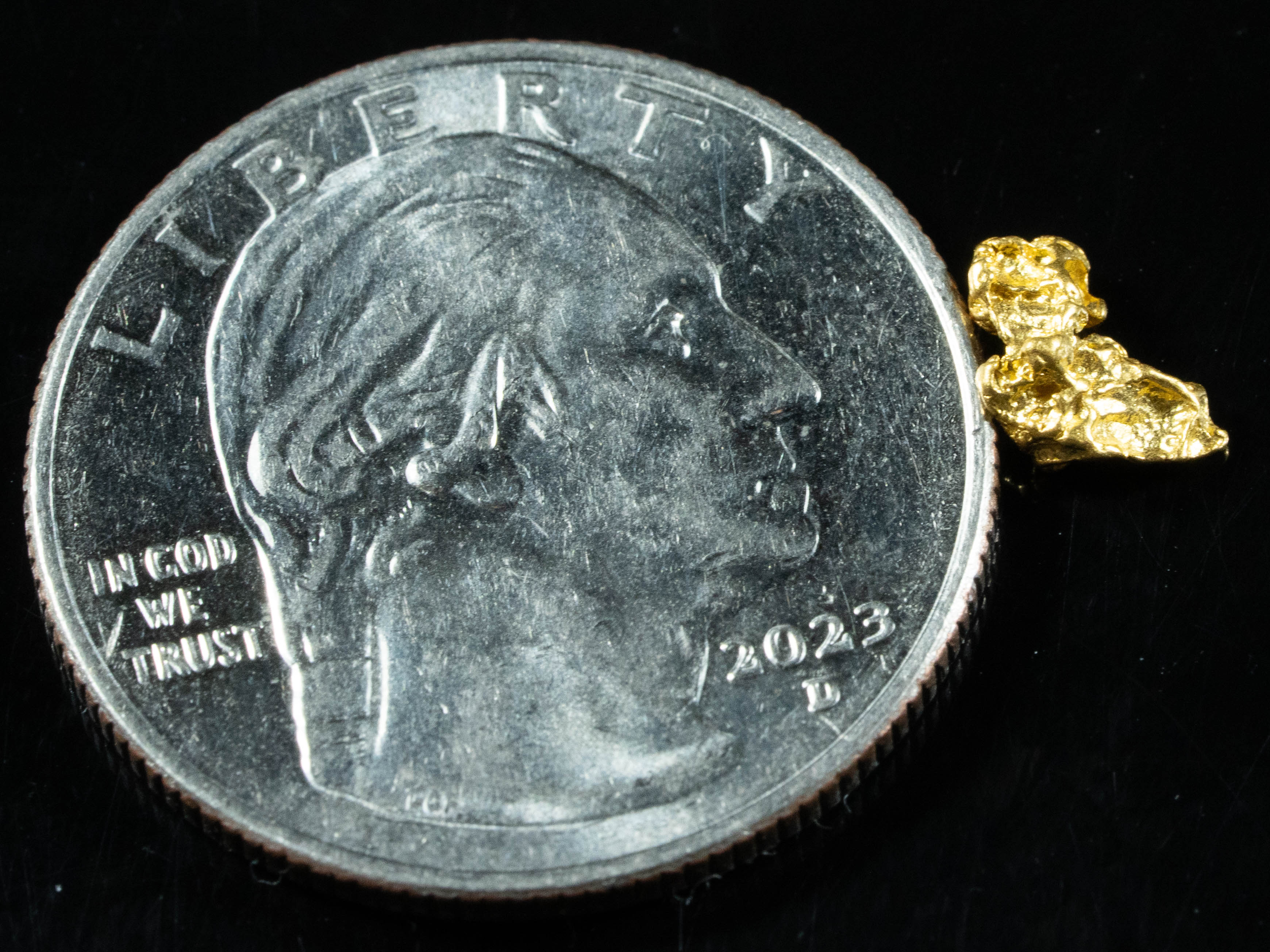 #770 Natural Gold Nugget Australian .35 Grams Genuine