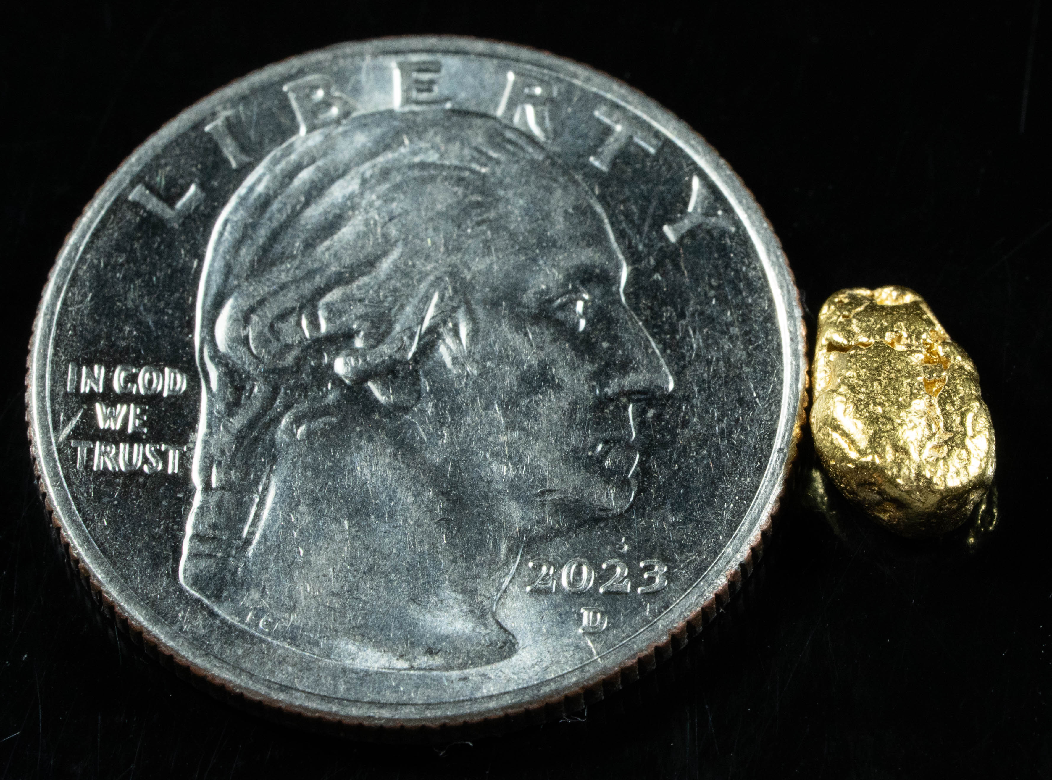 #12 Alaskan BC Natural Gold Nugget 1.24 Grams Genuine