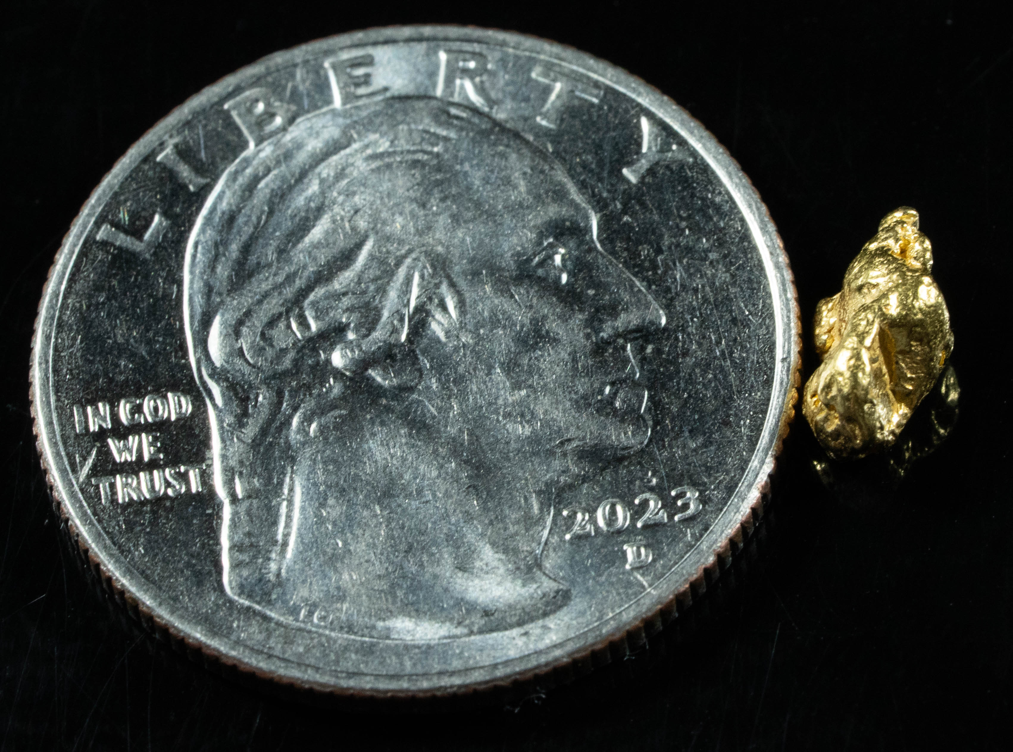 #21 Alaskan BC Natural Gold Nugget .91 Grams Genuine