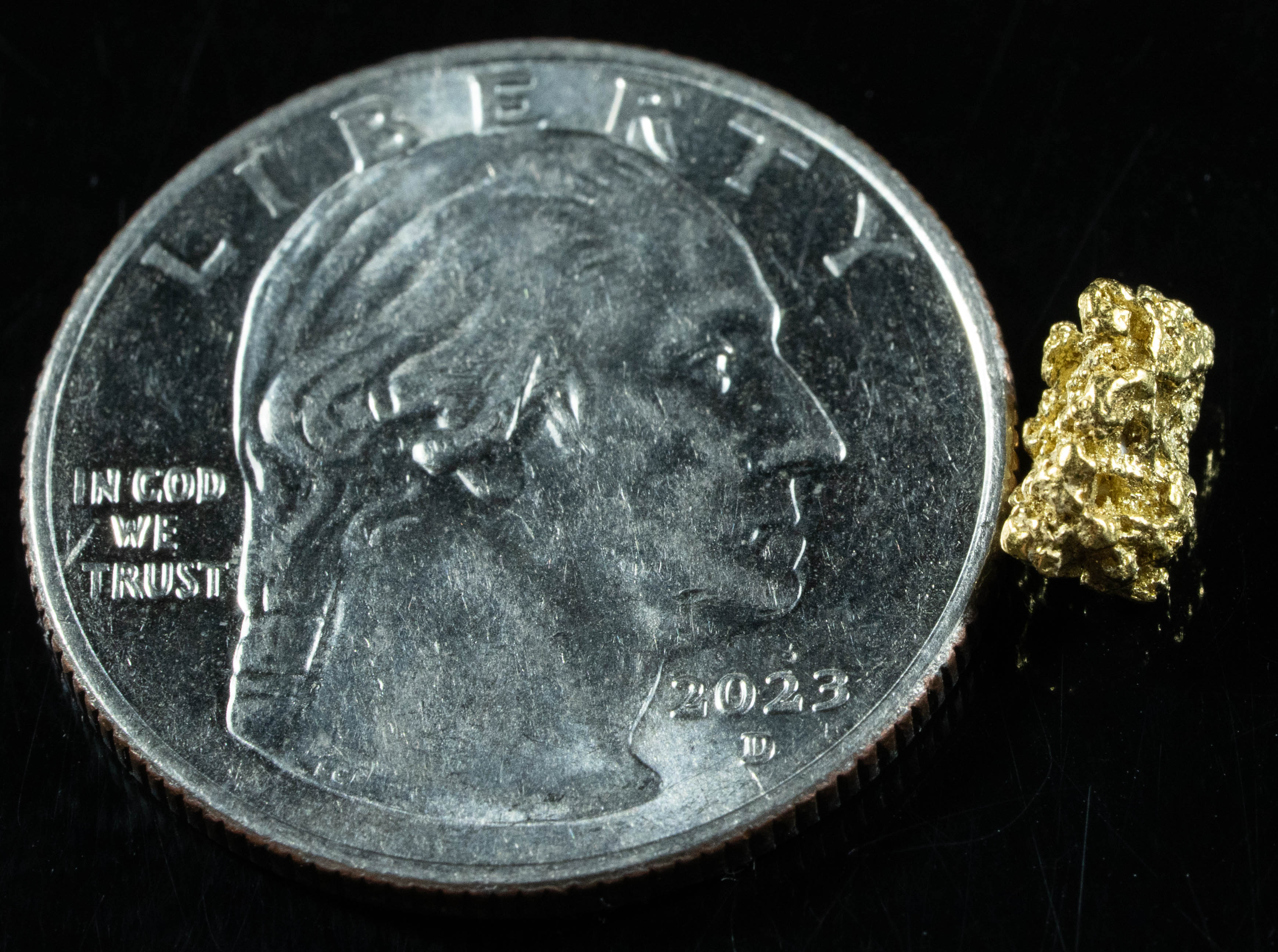 #25 Alaskan BC Natural Gold Nugget .59 Grams Genuine