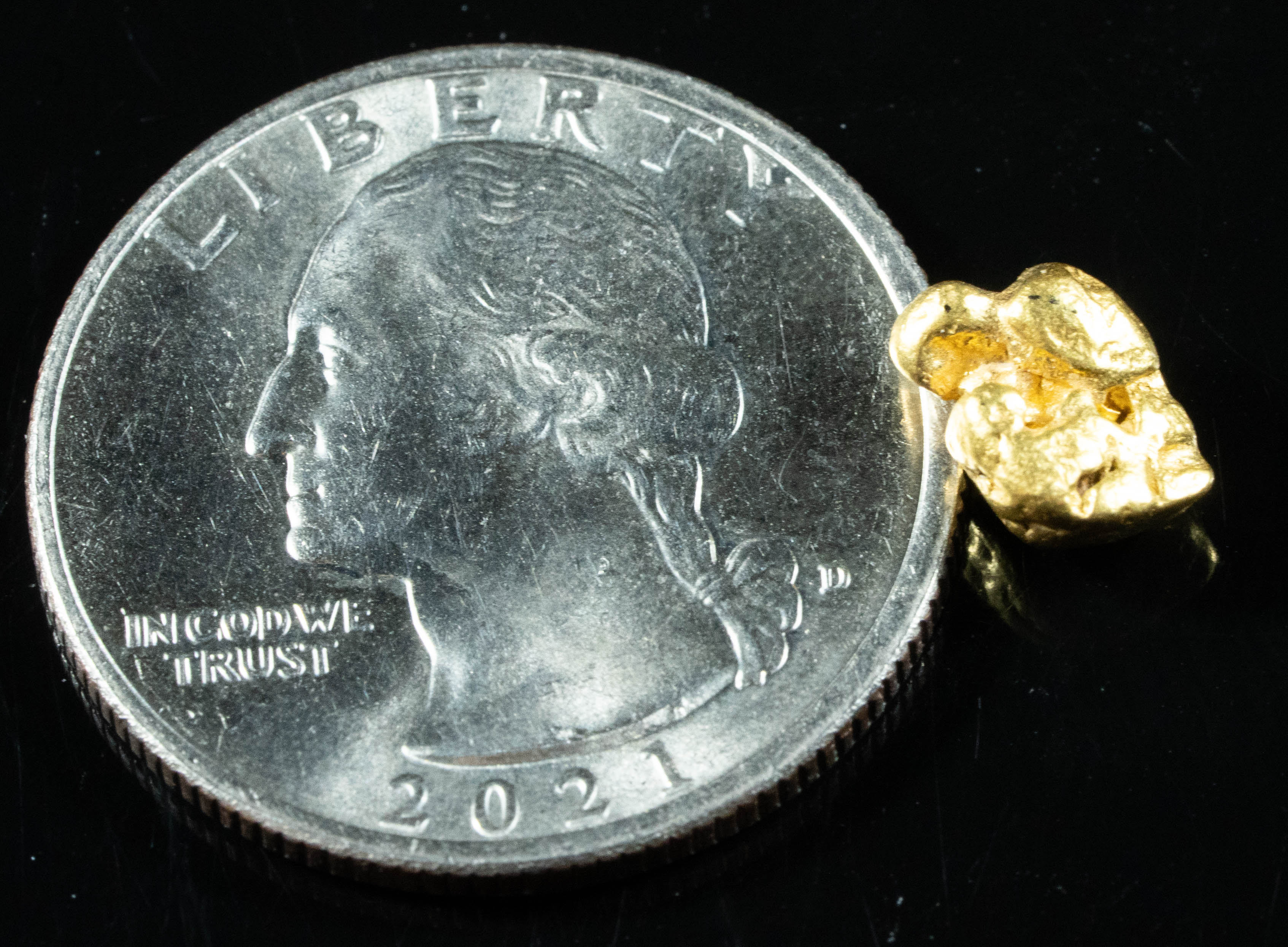 #126 Alaskan BC Natural Gold Nugget 1.72 Grams Genuine