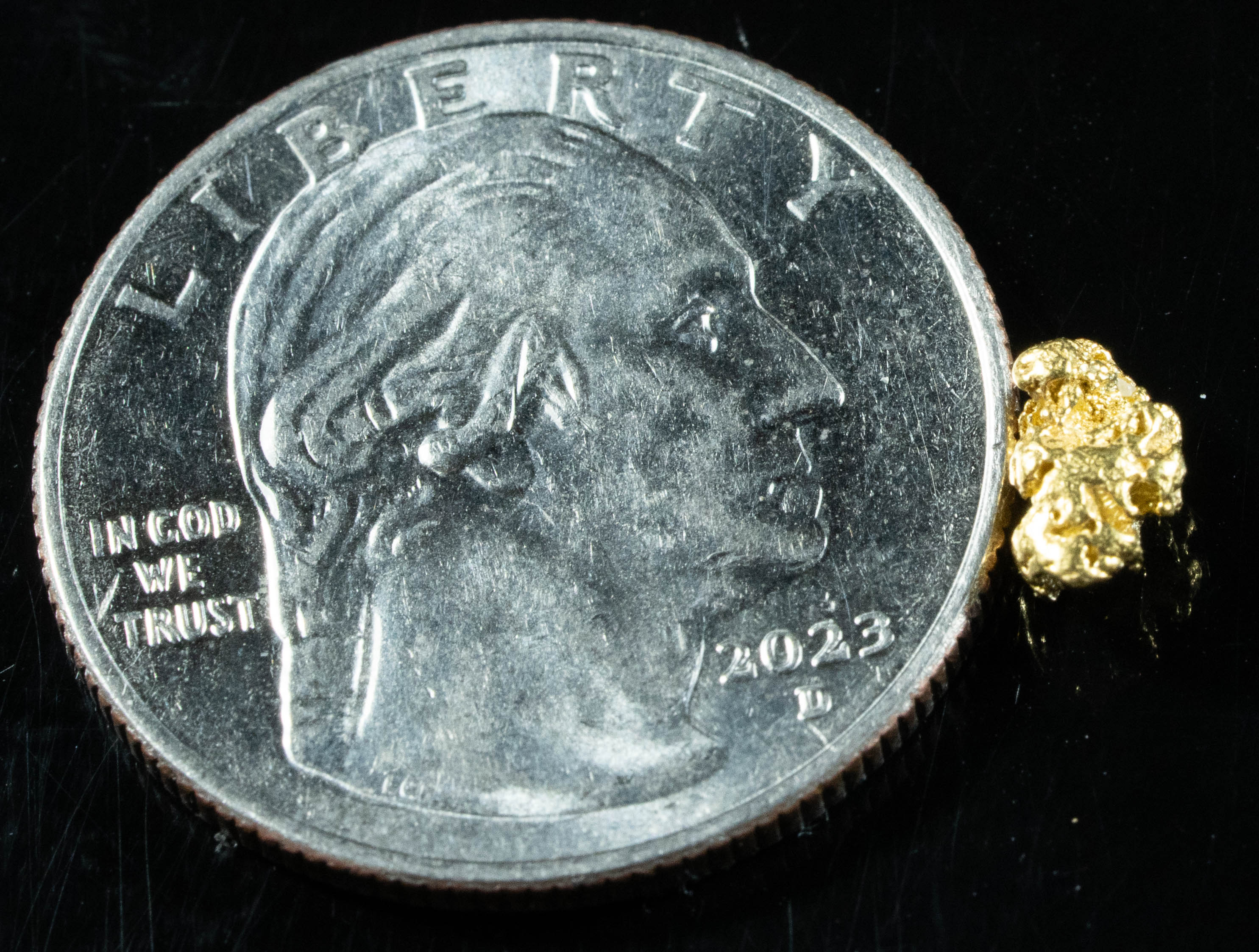 #29 Alaskan BC Natural Gold Nugget .48 Grams Genuine