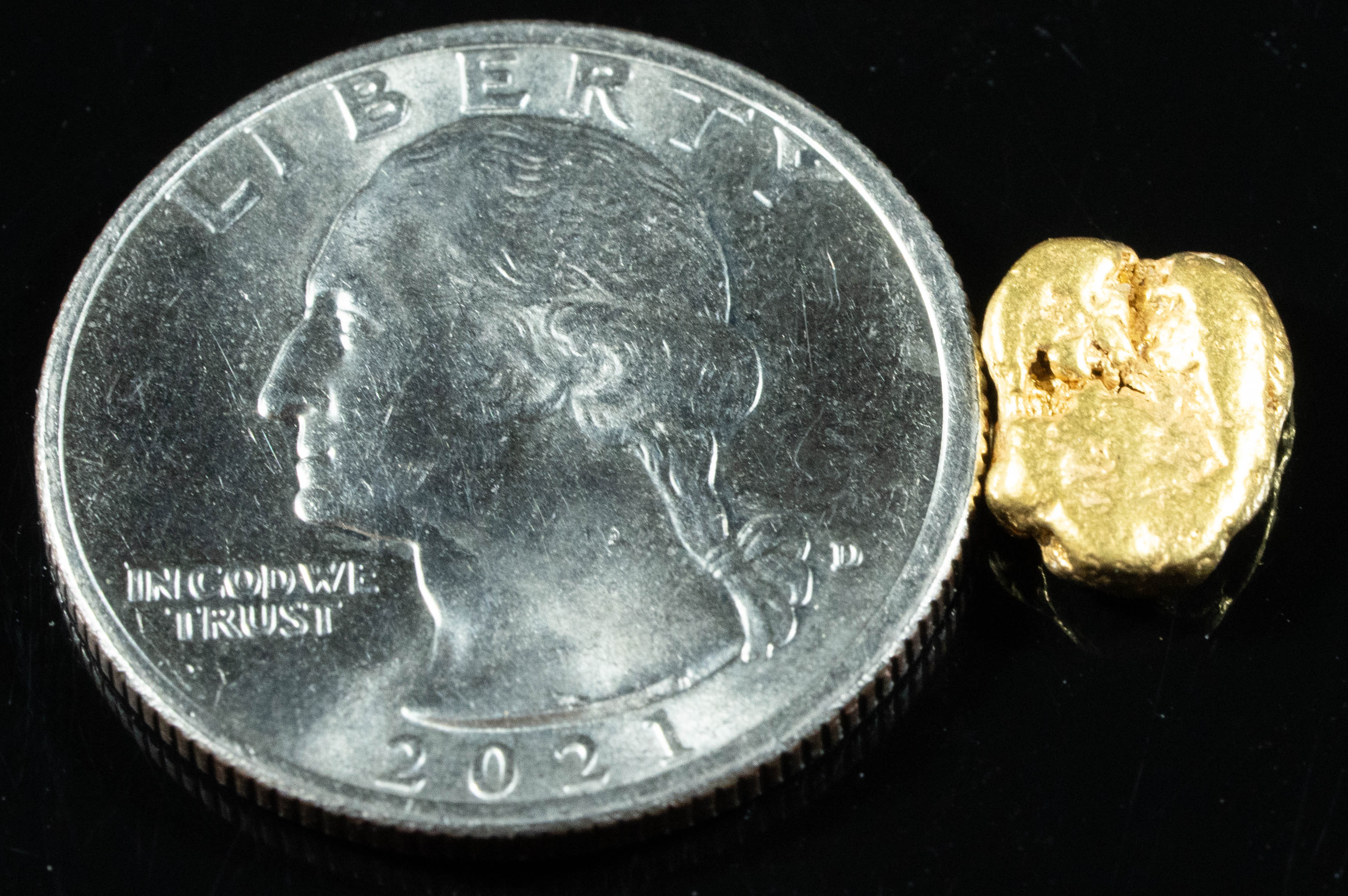 #129 Alaskan BC Natural Gold Nugget 1.66 Grams Genuine