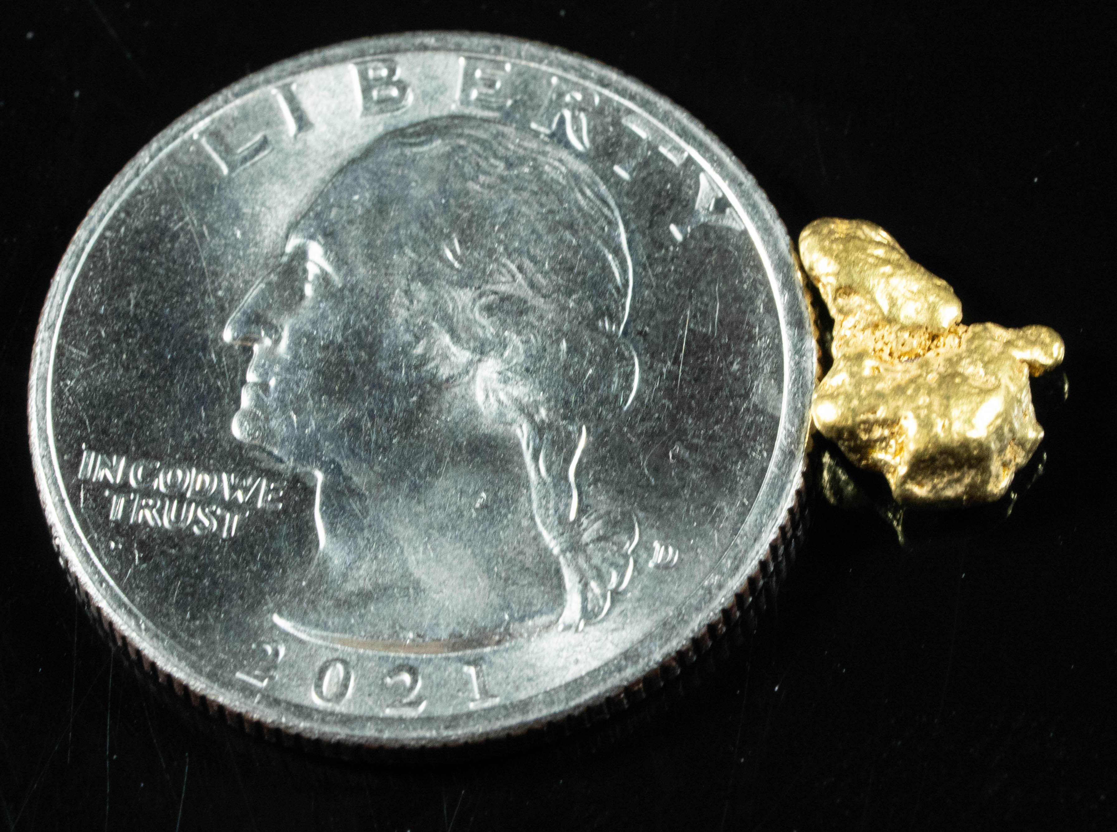 #133 Alaskan BC Natural Gold Nugget 1.36 Grams Genuine