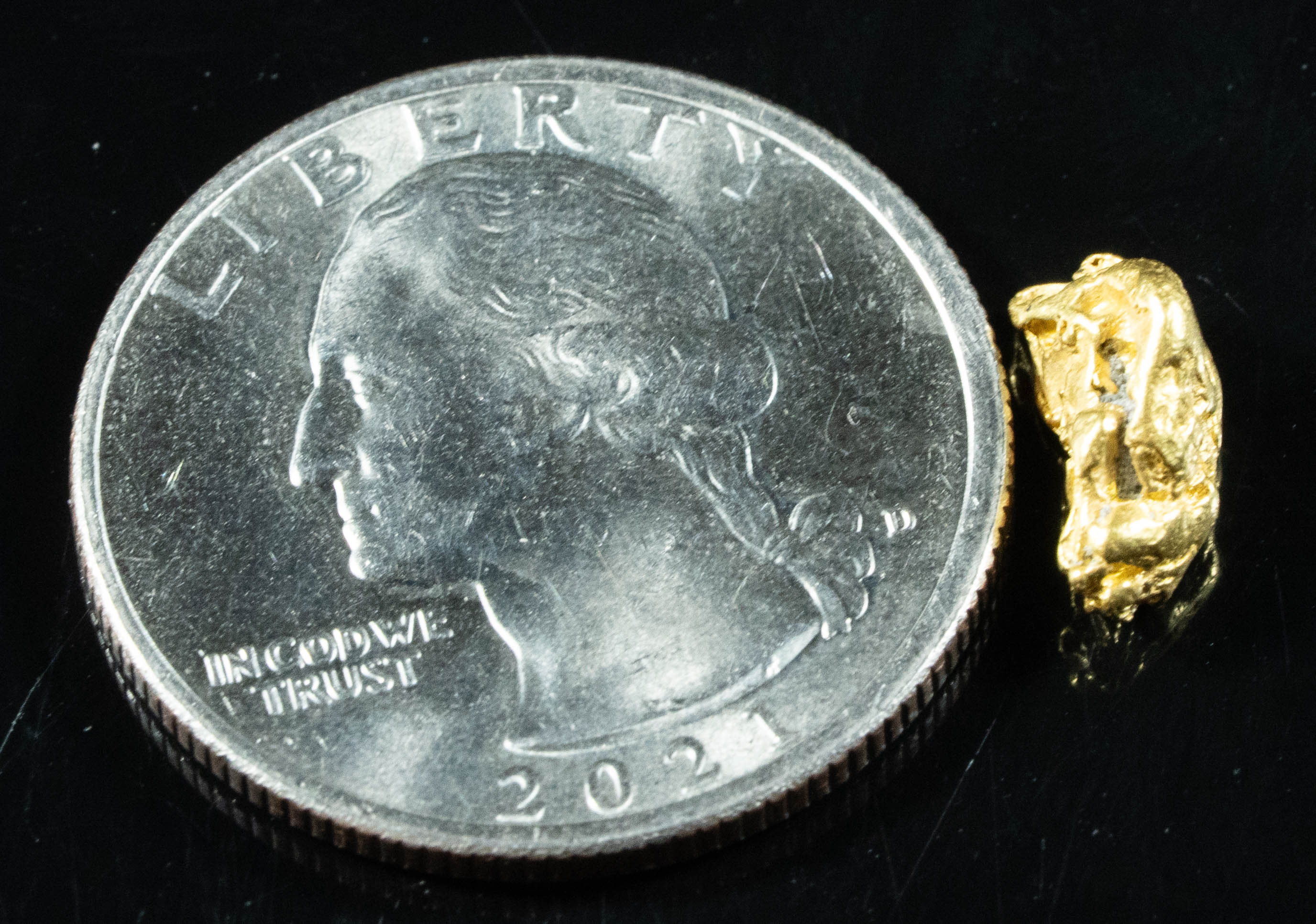 #142 Alaskan BC Natural Gold Nugget 1.36 Grams Genuine