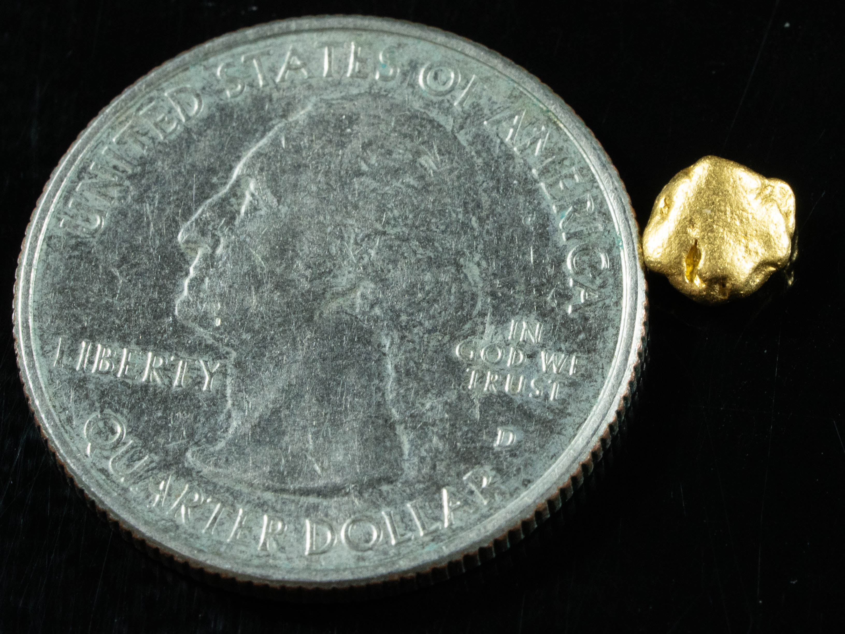 #812 Natural Gold Nugget Australian .77 Grams Genuine