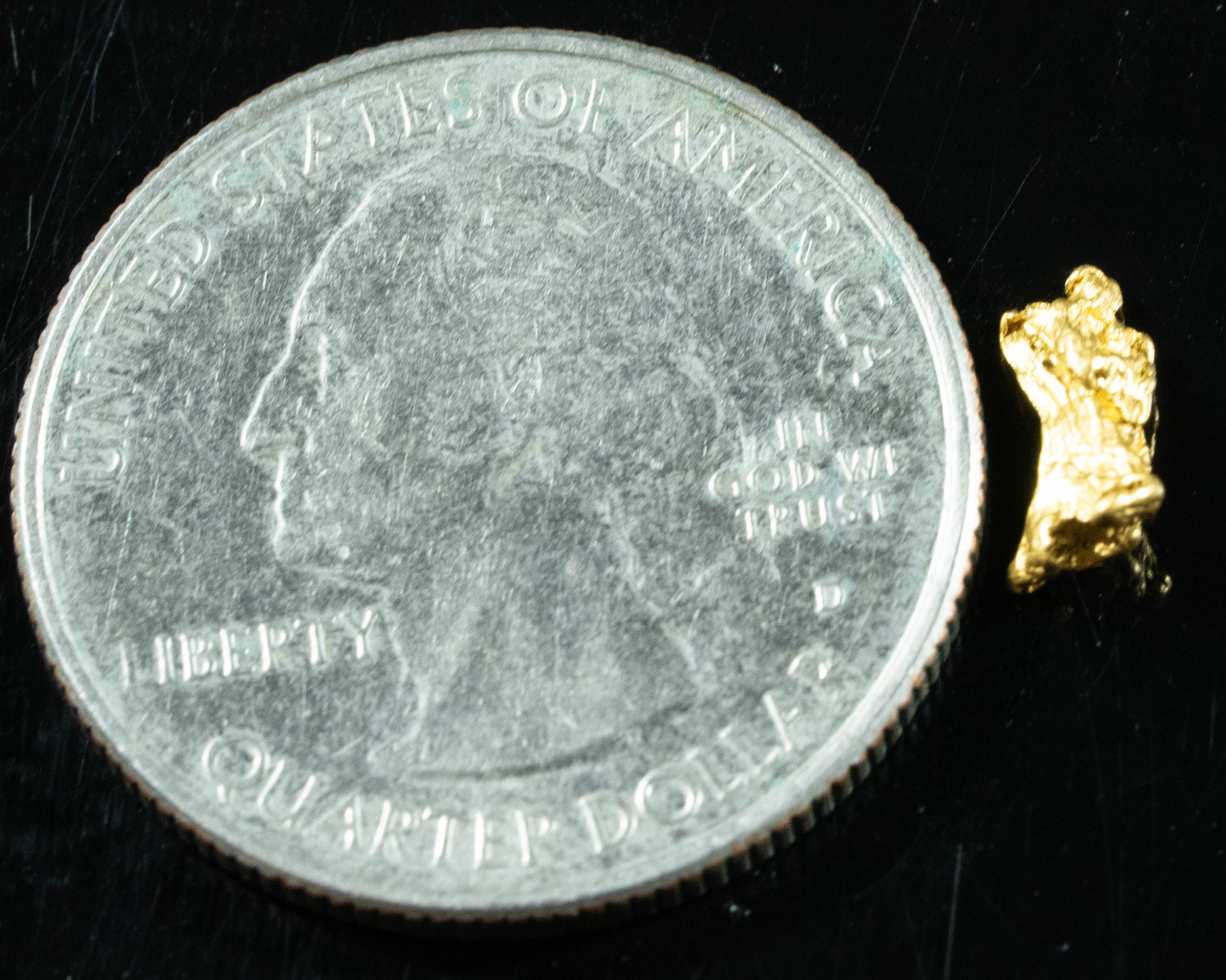 #828 Natural Gold Nugget Australian .41 Grams Genuine