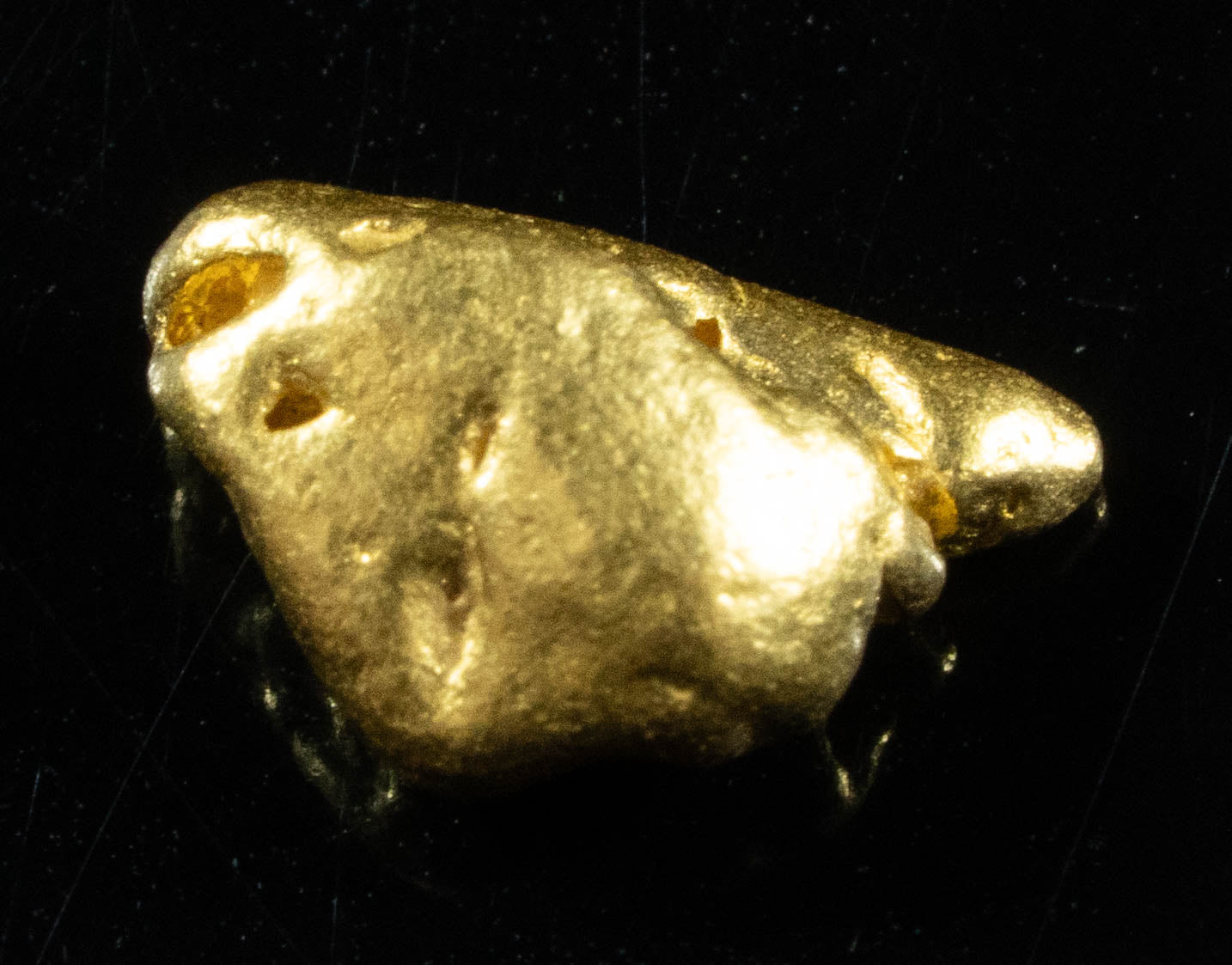 #836 Natural Gold Nugget Australian .85 Grams Genuine