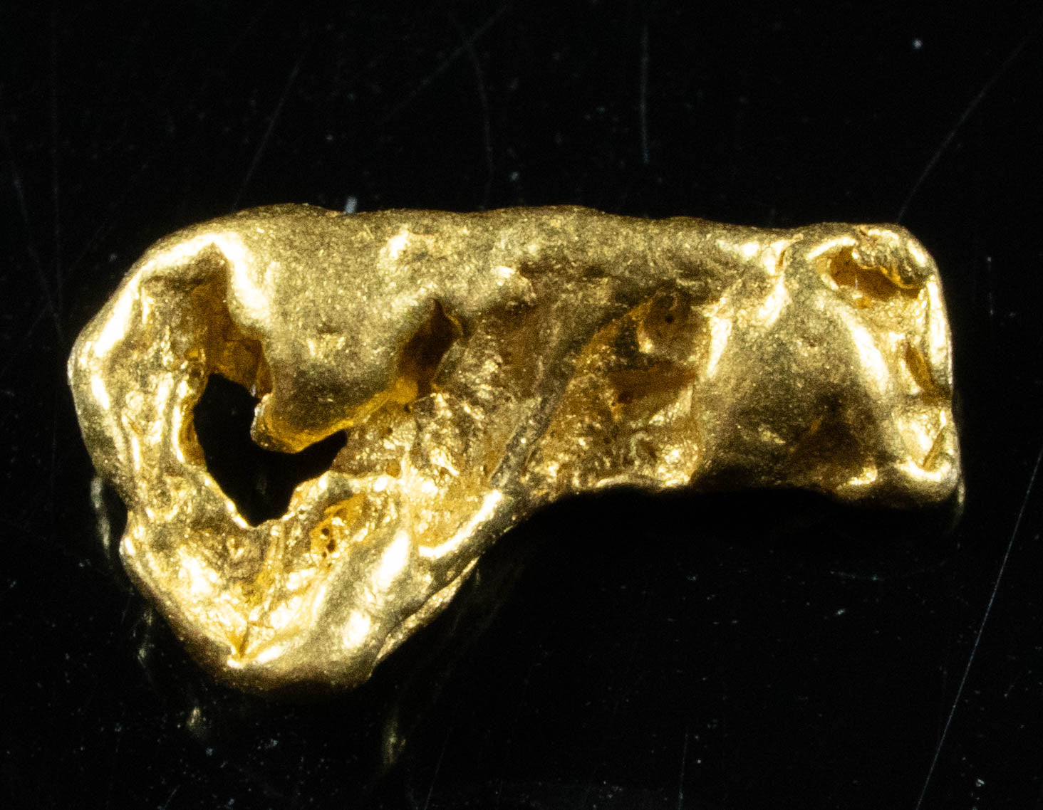 #837 Natural Gold Nugget Australian .44 Grams Genuine