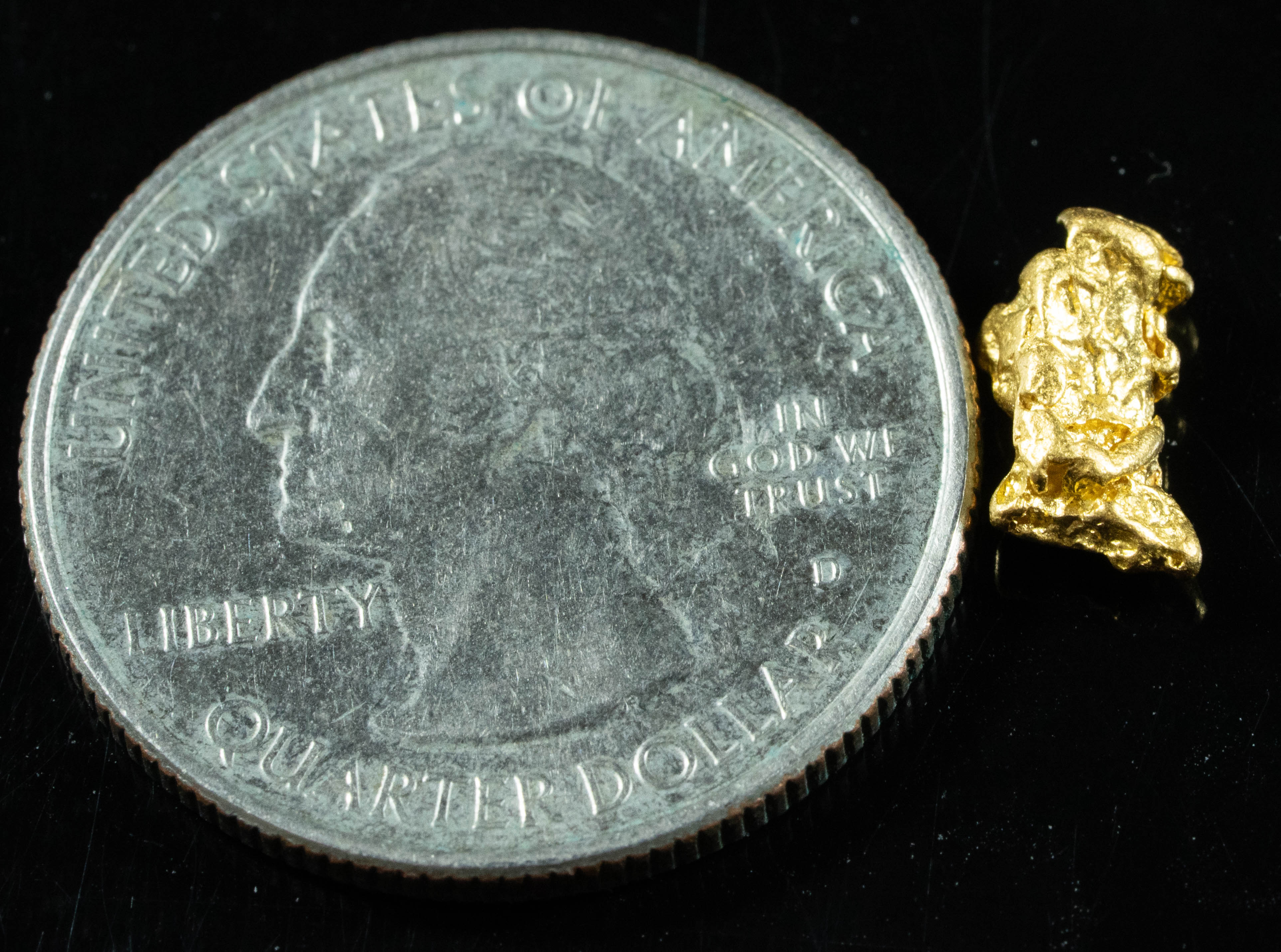 #868 Natural Gold Nugget Australian .93 Grams Genuine