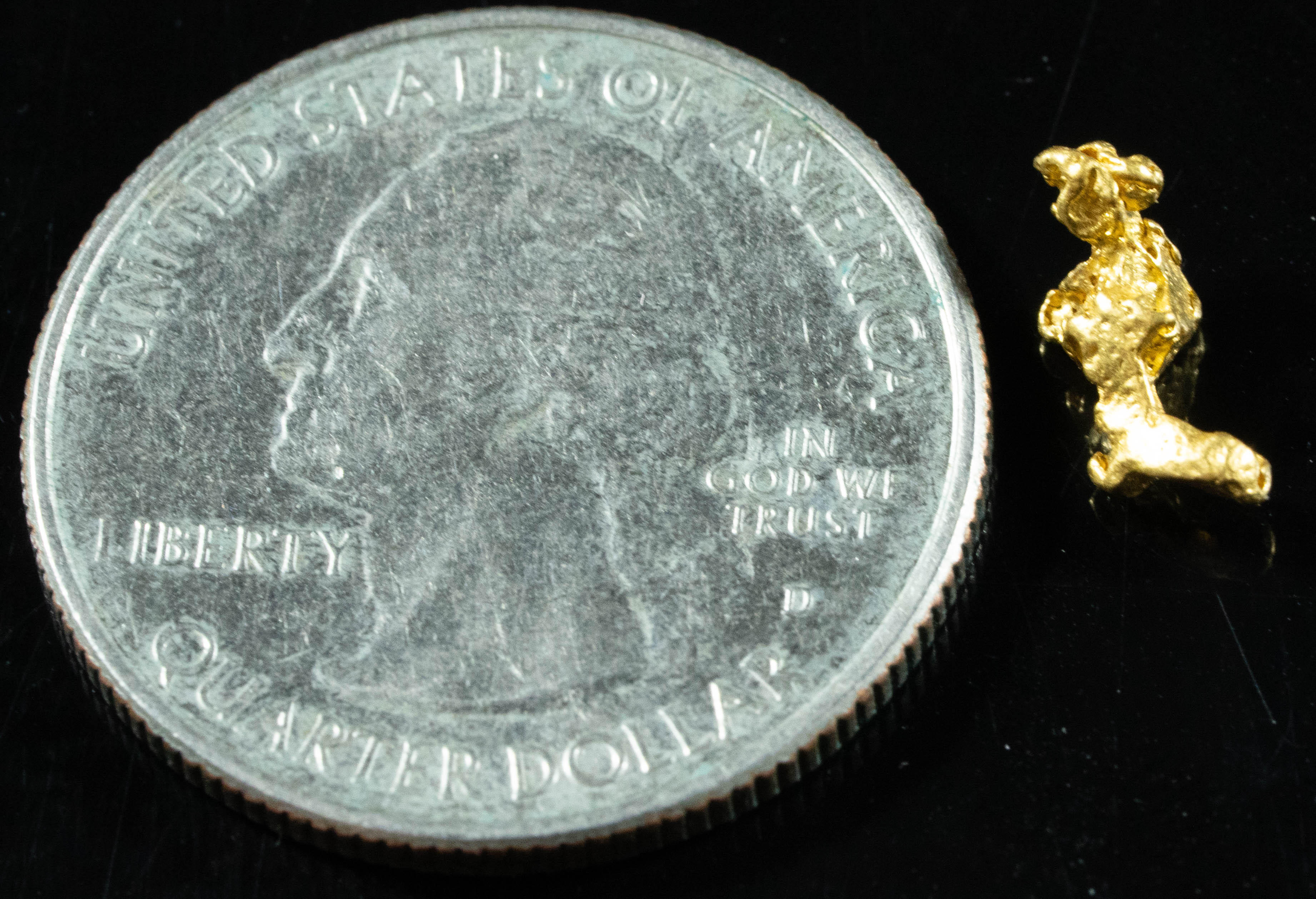 #886 Natural Gold Nugget Australian .55 Grams Genuine