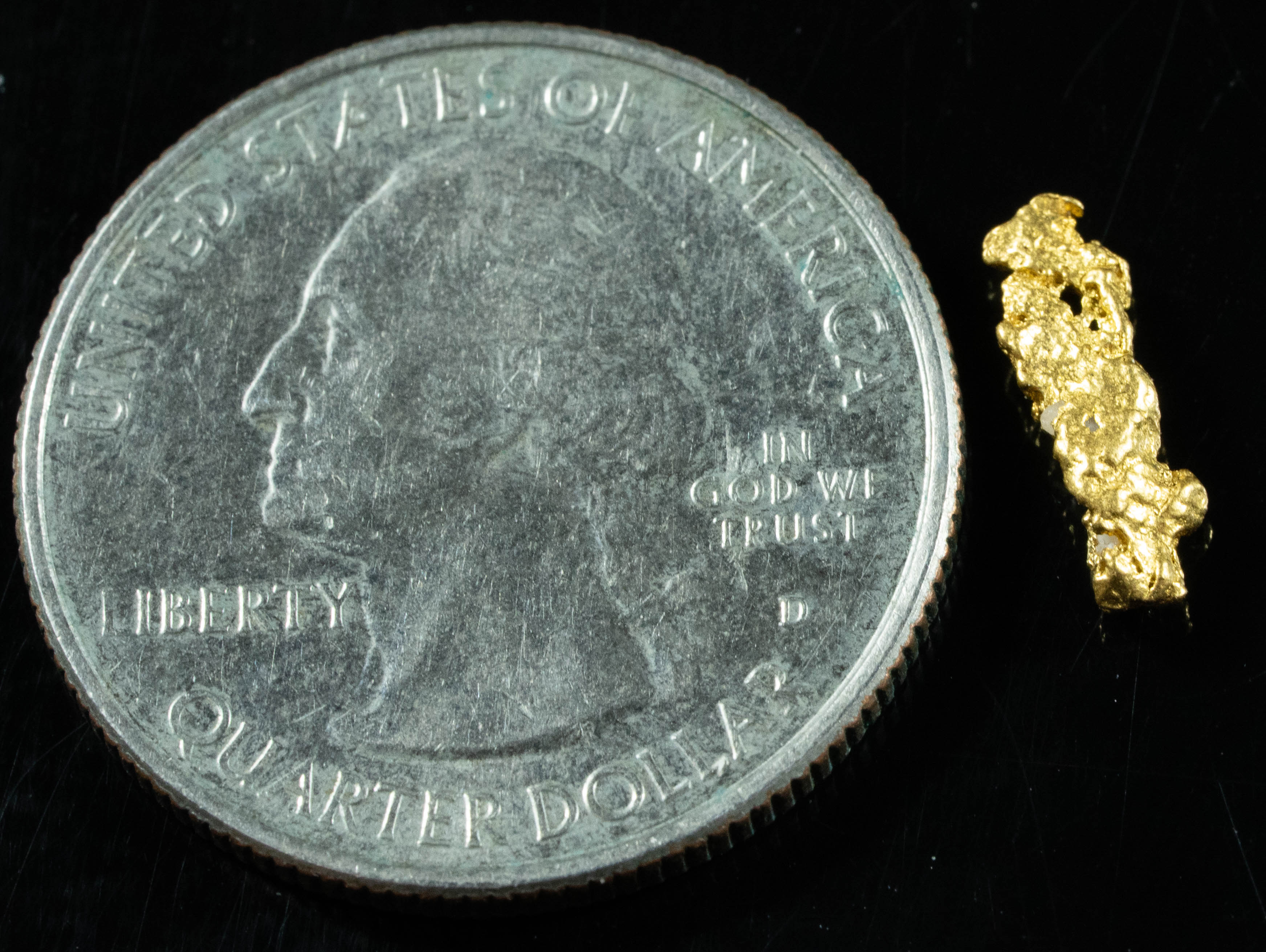 #899 Natural Gold Nugget Australian .43 Grams Genuine