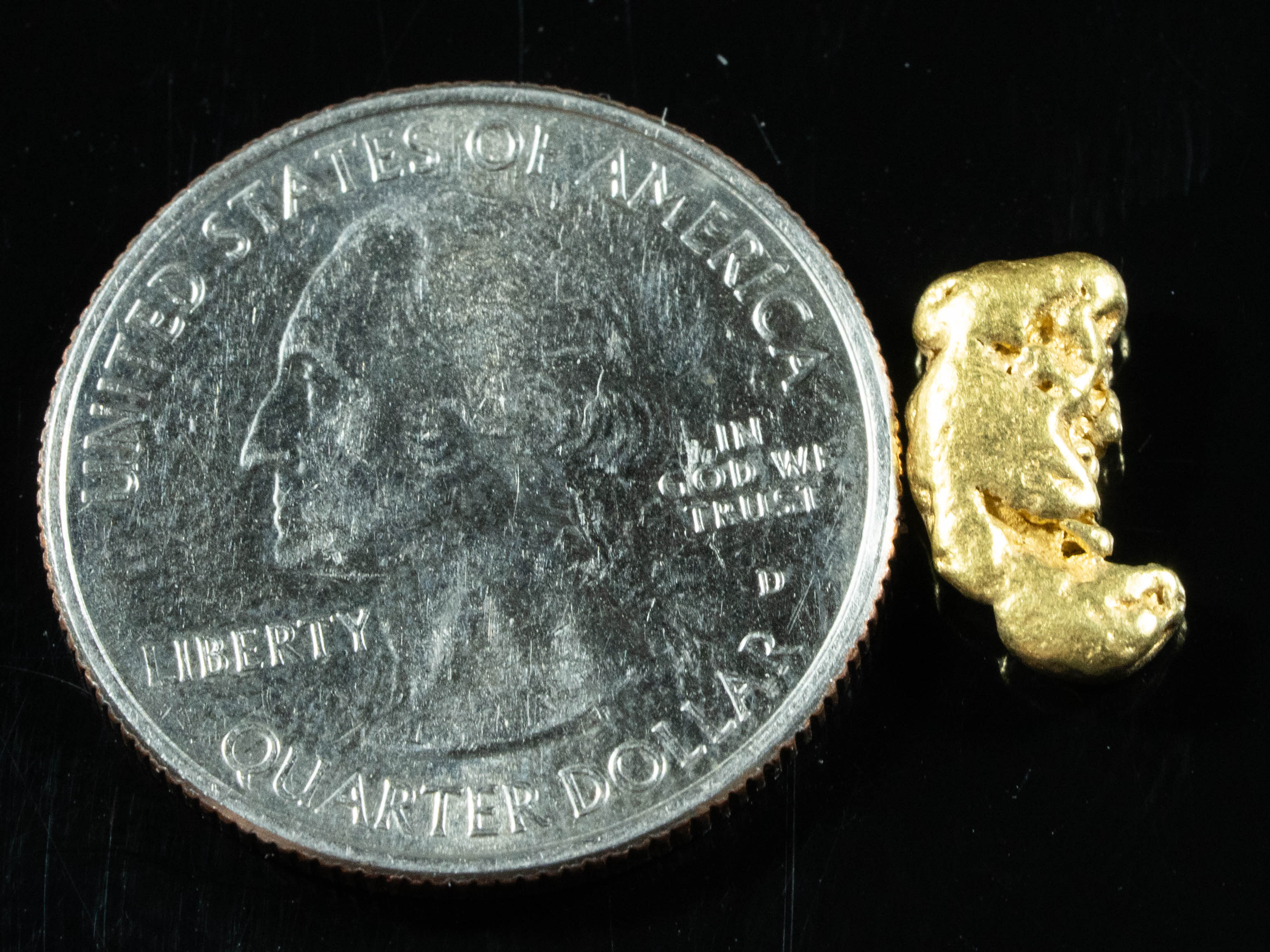 #103 Alaskan BC Natural Gold Nugget 1.96 Grams Genuine