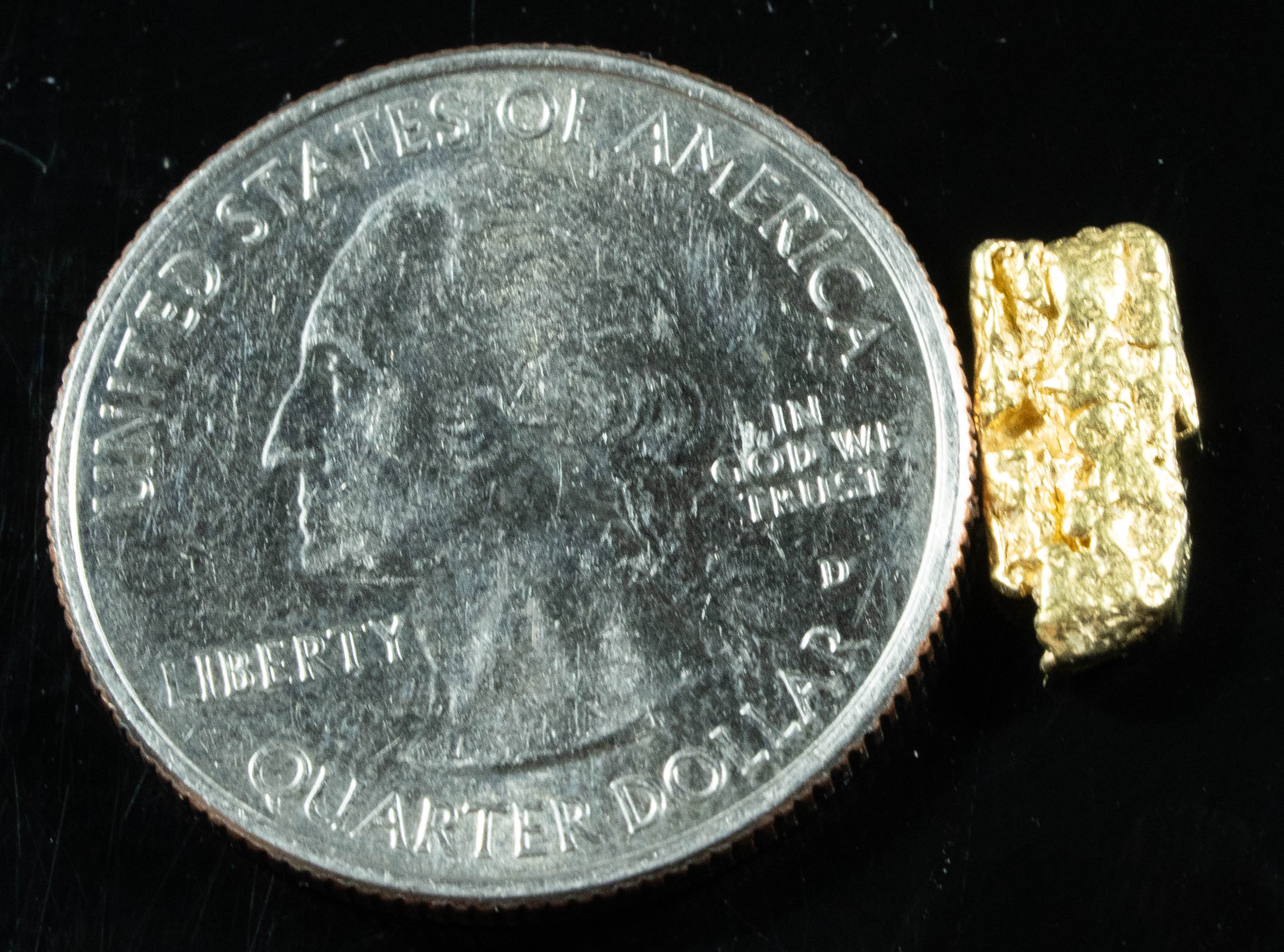 #152 Alaskan BC Natural Gold Nugget .98 Grams Genuine