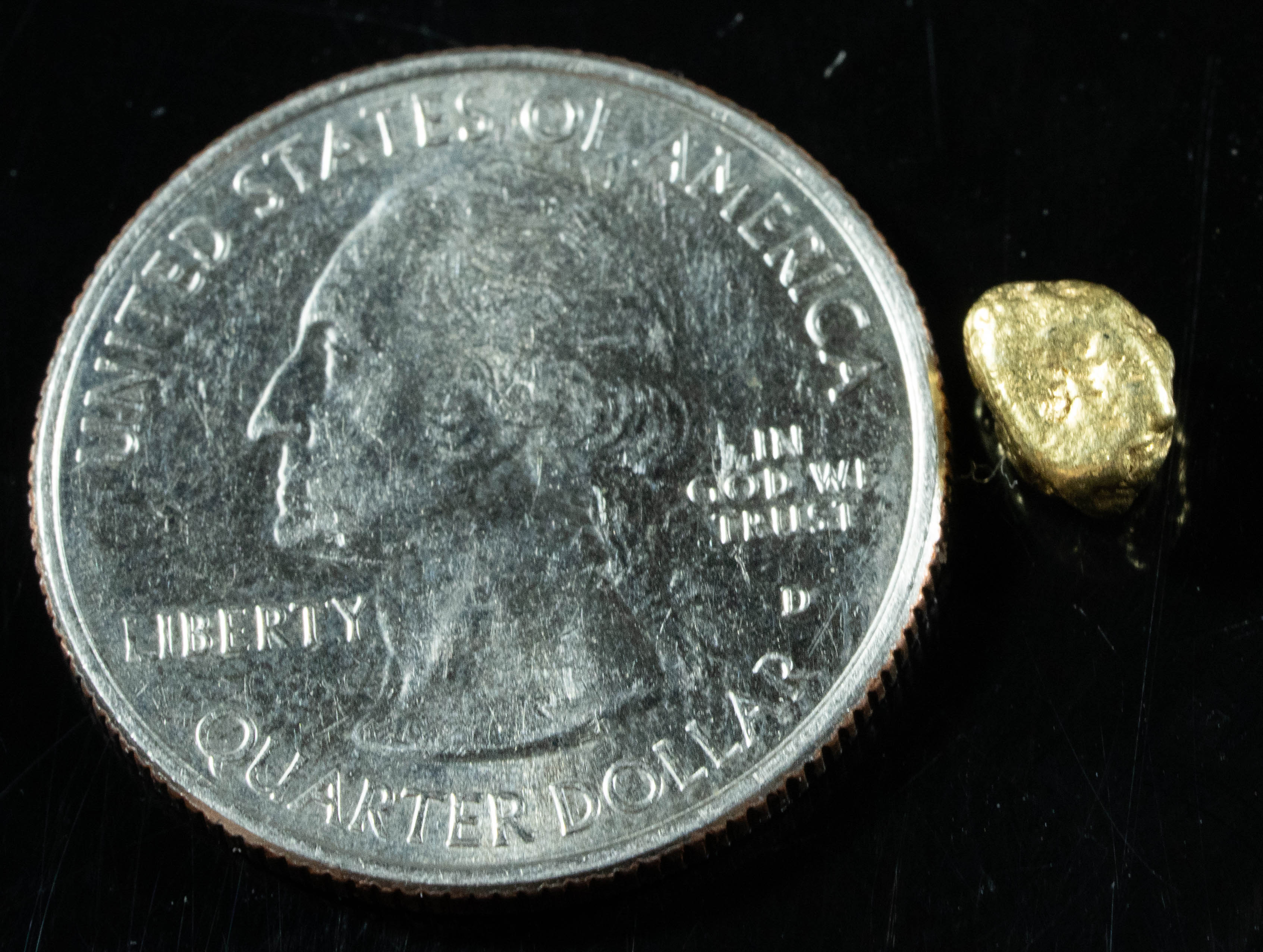 #154 Alaskan BC Natural Gold Nugget .96 Grams Genuine