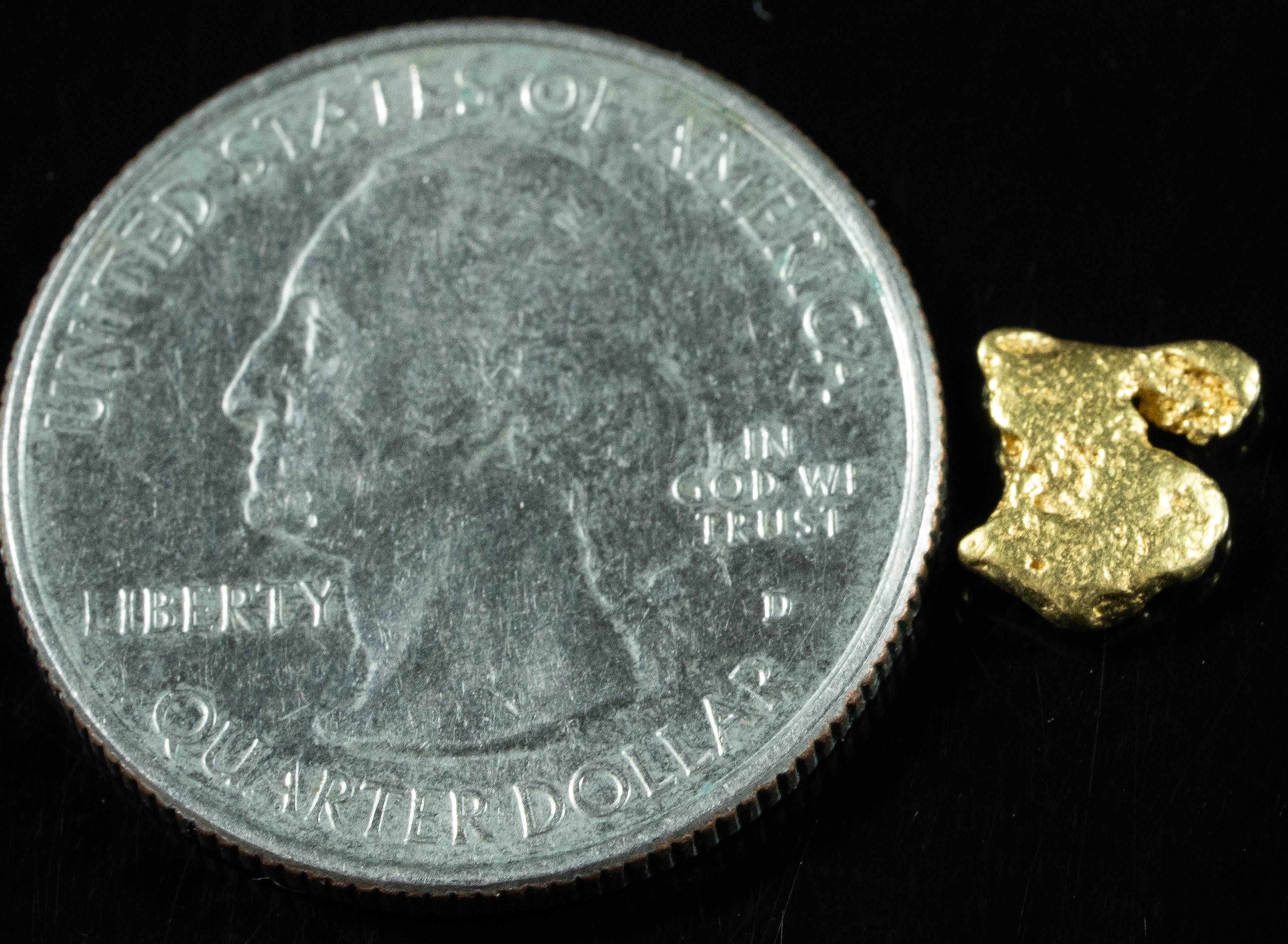 #57 Alaskan BC Natural Gold Nugget .75 Grams Genuine