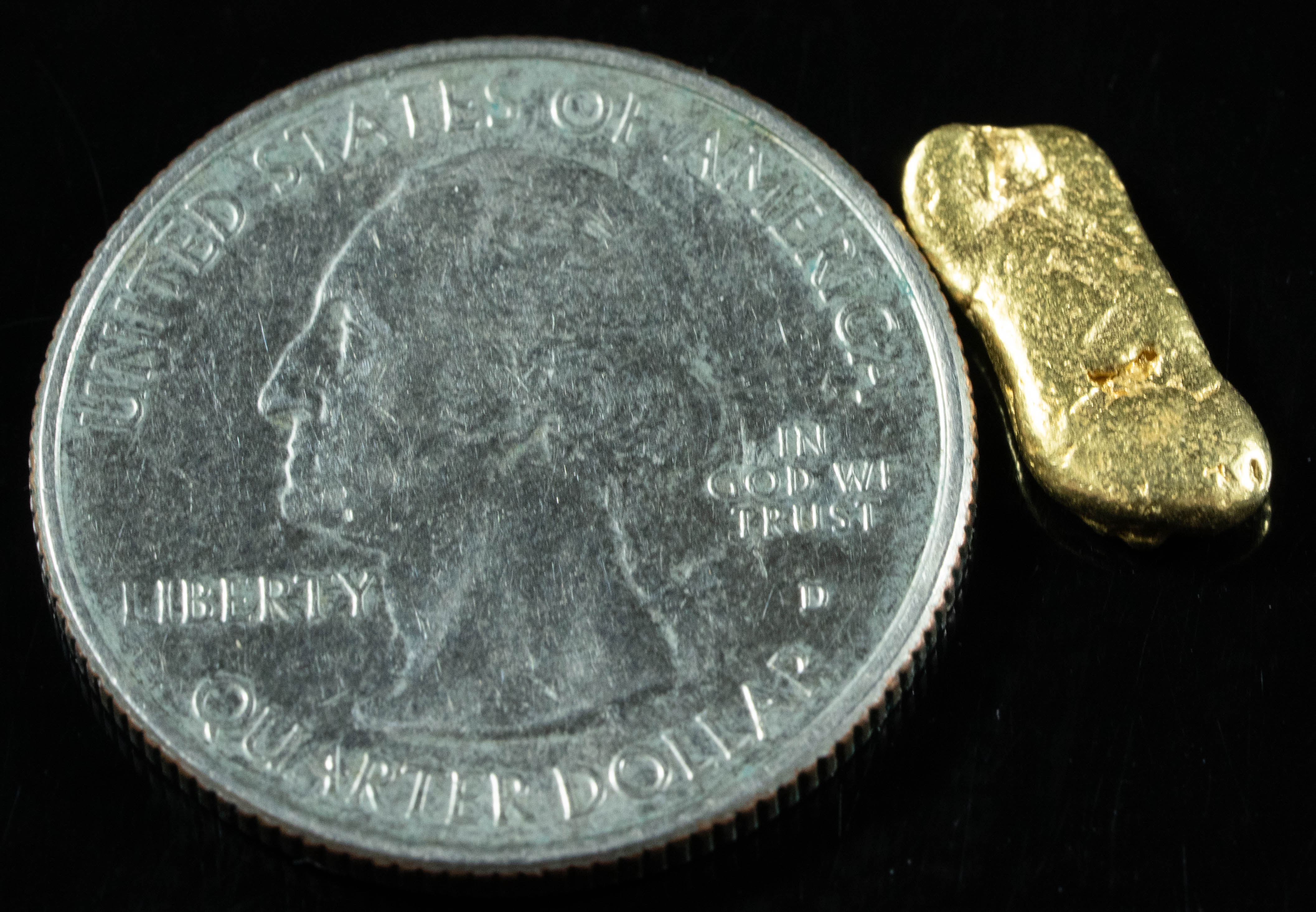 #58 Alaskan BC Natural Gold Nugget 1.59 Grams Genuine