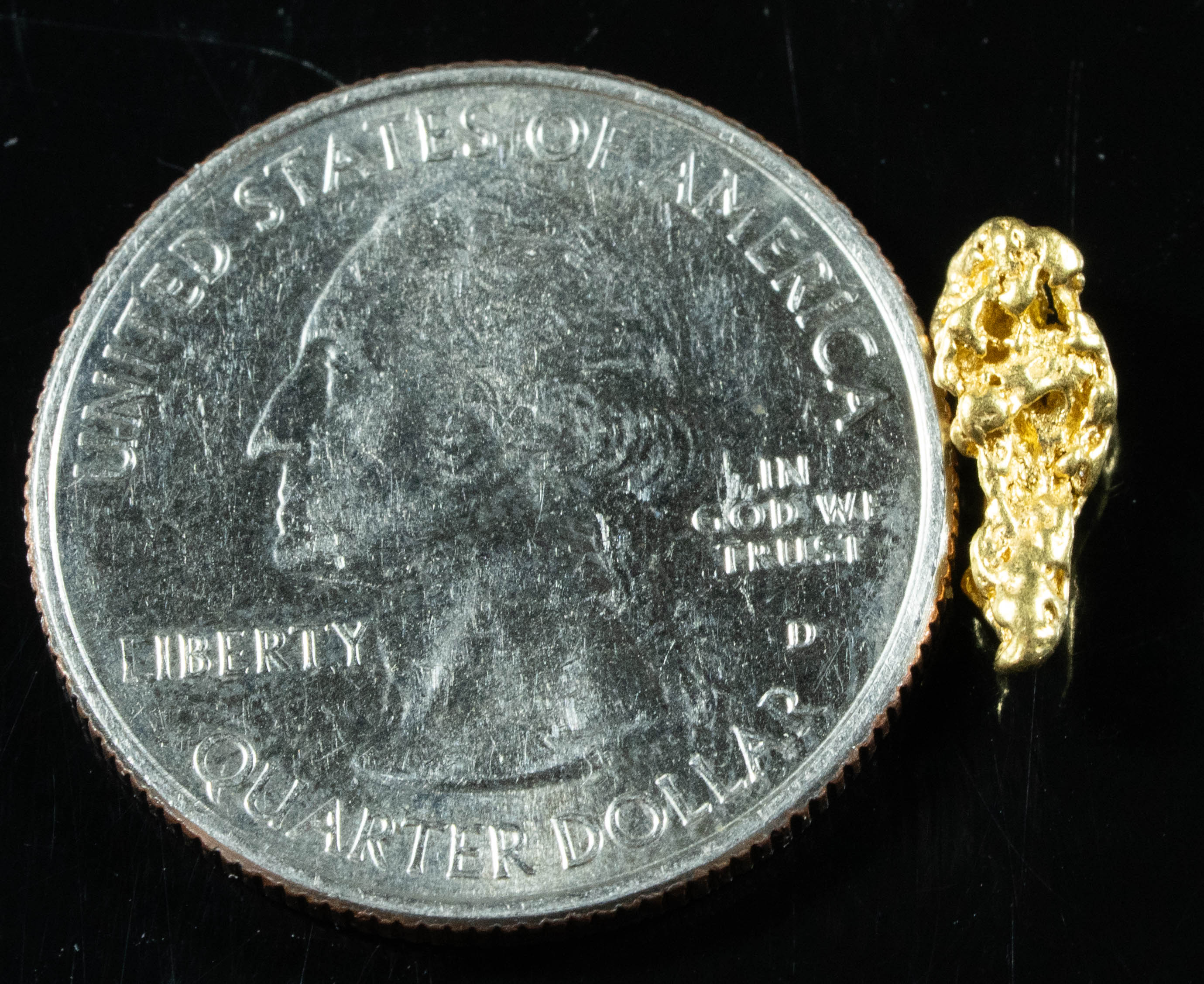 #164 Alaskan BC Natural Gold Nugget .84 Grams Genuine