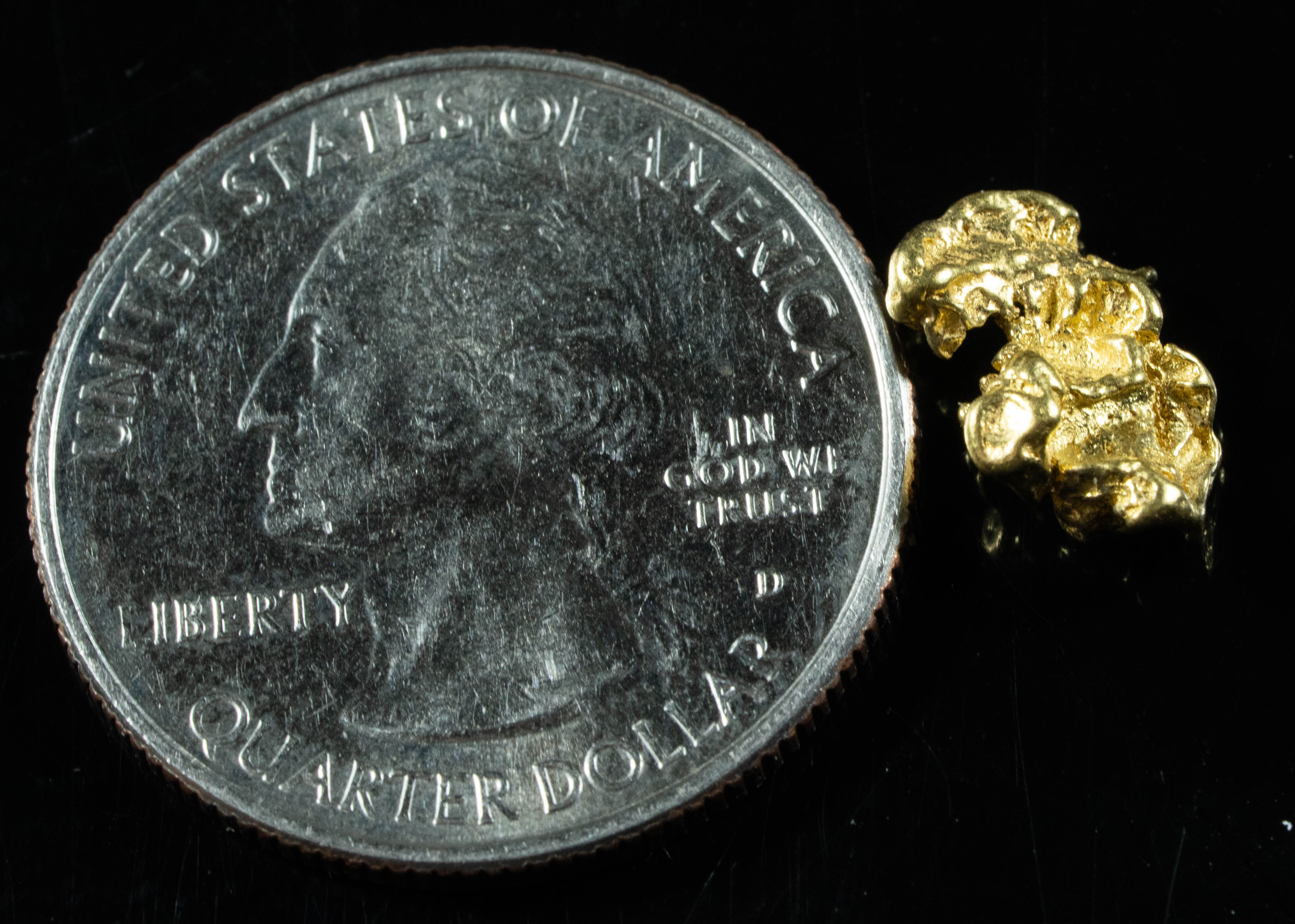 #168 Alaskan BC Natural Gold Nugget 1.23 Grams Genuine