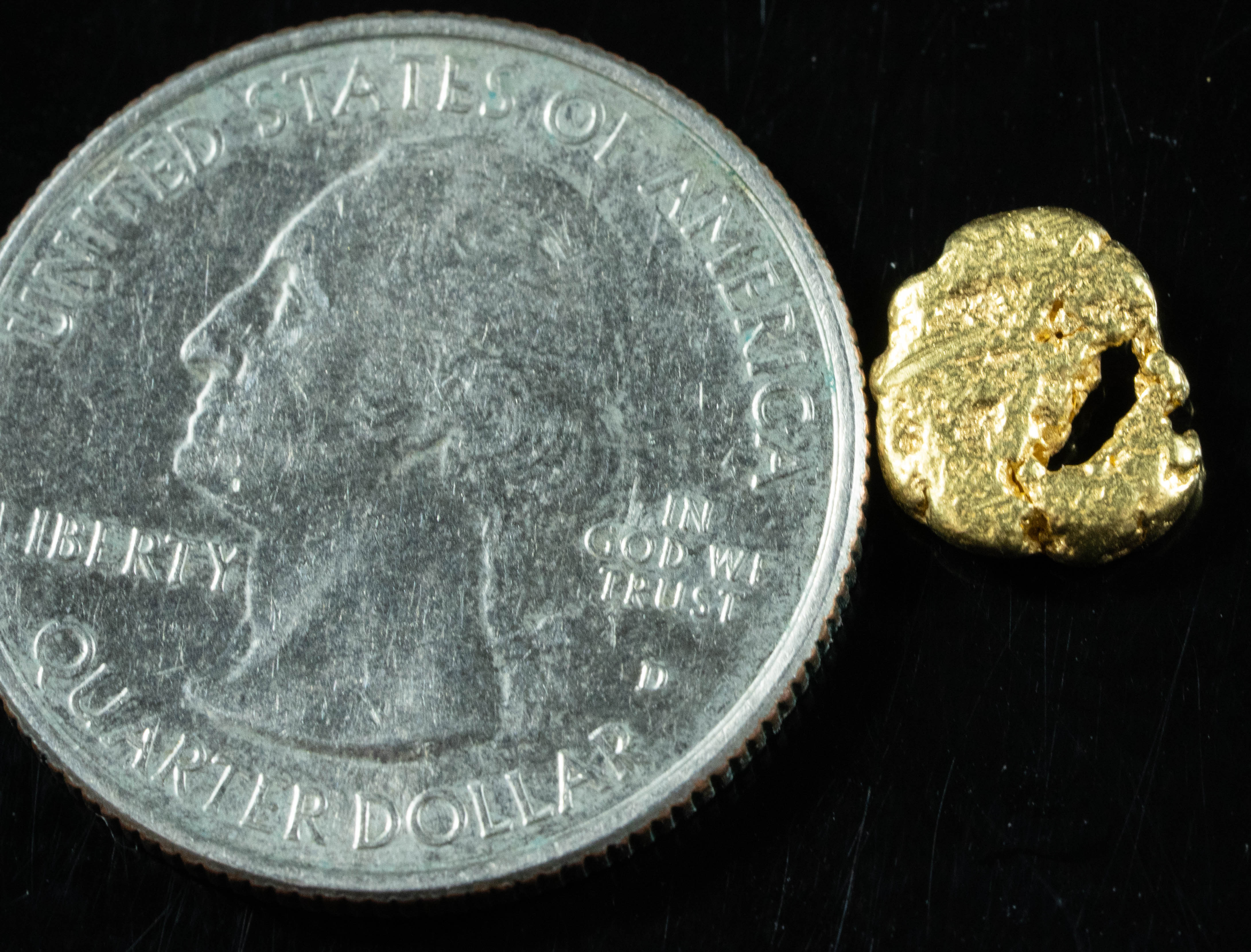 #76 Alaskan BC Natural Gold Nugget 1.40 Grams Genuine