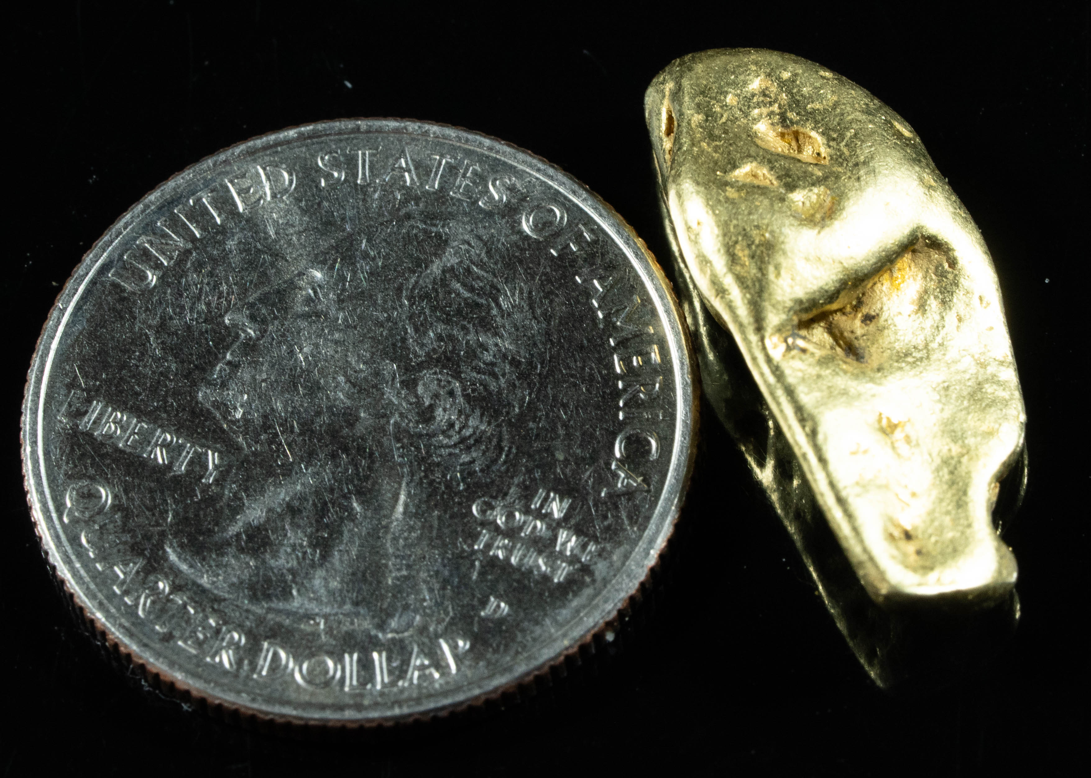 #446 Alaskan BC Natural Gold Nugget 9.37 Grams Genuine