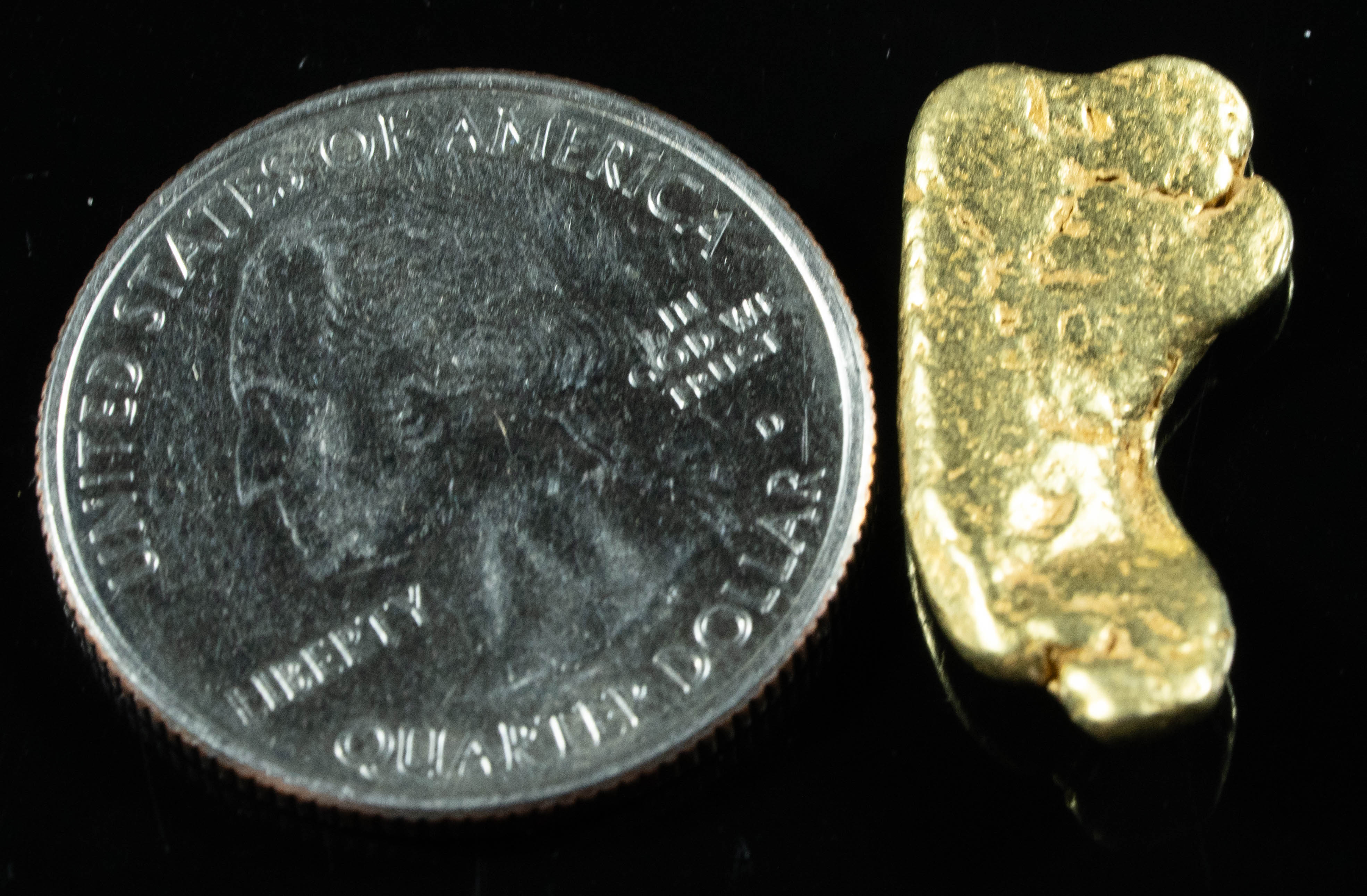 #450 Alaskan BC Natural Gold Nugget 5.82 Grams Genuine