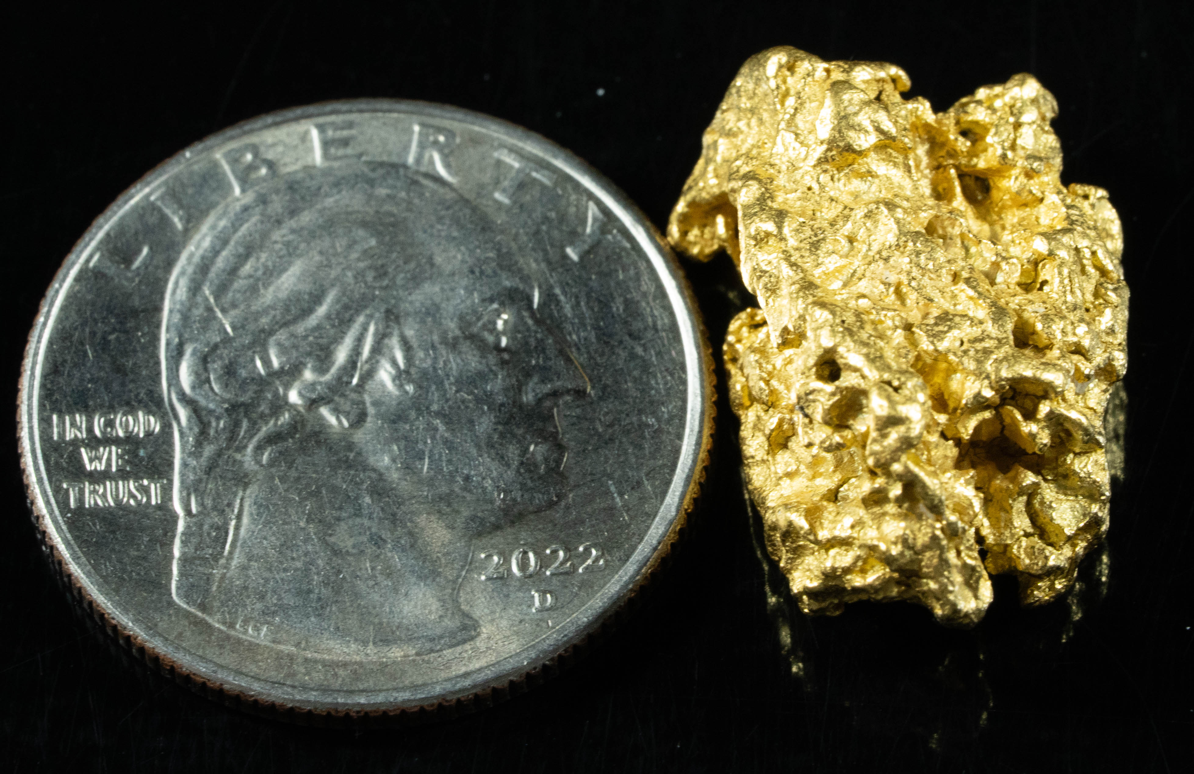 #1192 Natural Gold Nugget Australian 13.65 Grams Genuine