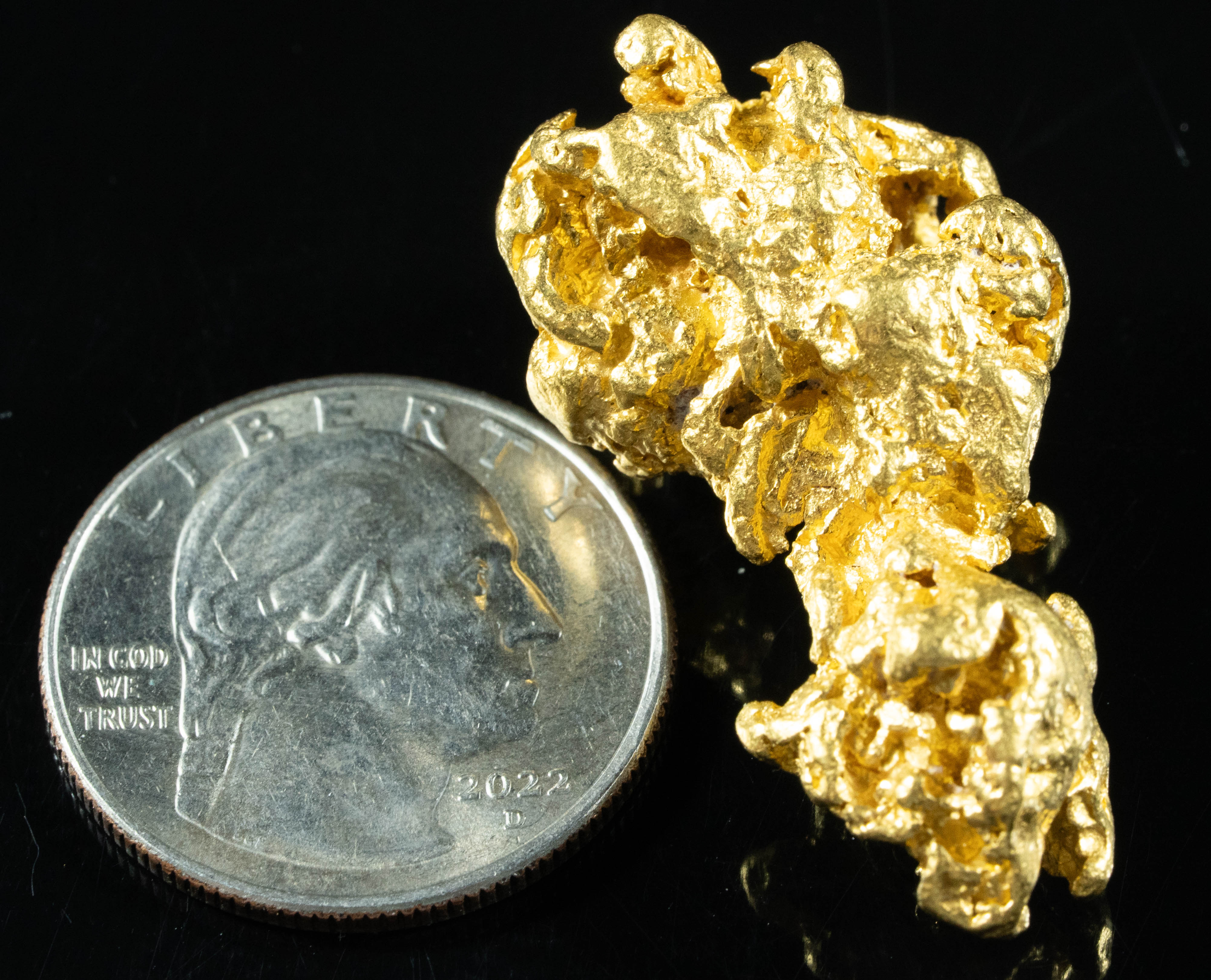 #1205 Natural Gold Nugget Australian 36.96 Grams Genuine