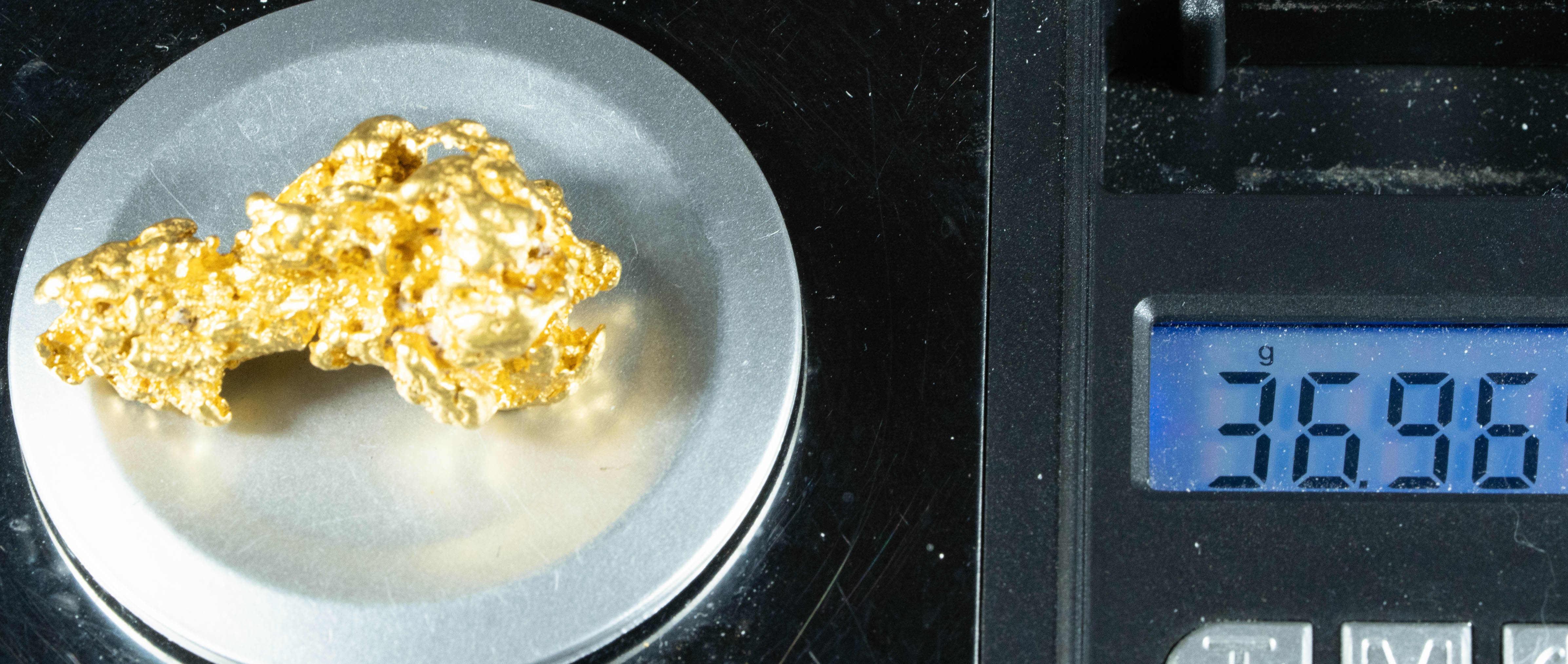 #1205 Natural Gold Nugget Australian 36.96 Grams Genuine