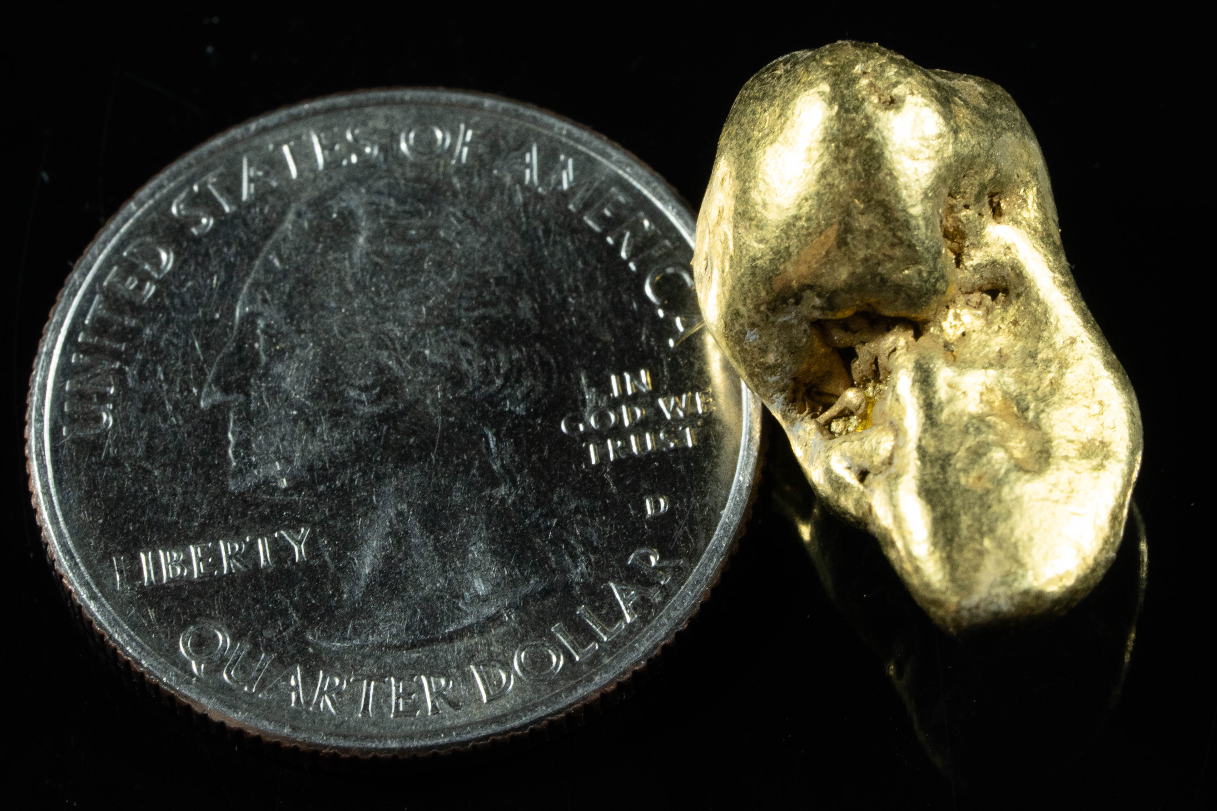 #485 Alaskan BC Natural Gold Nugget 15.57 Grams Genuine