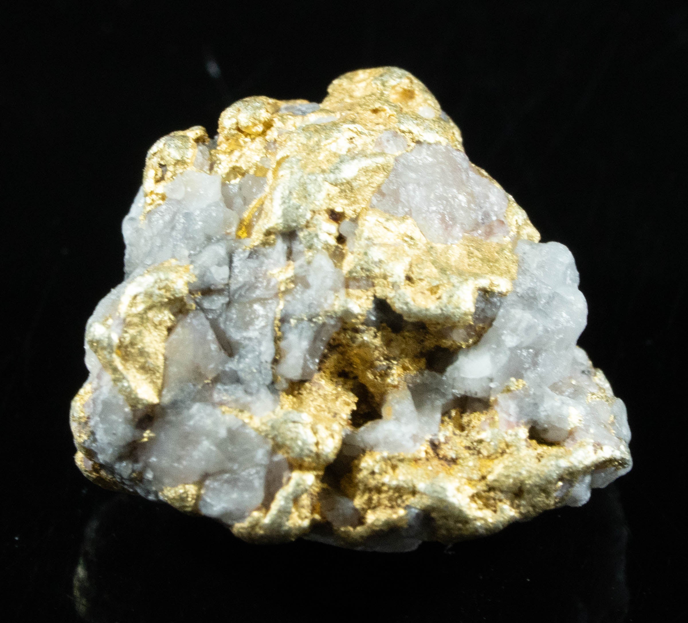 QN-29 "Alaskan BC Gold Nuggets with Quartz" Genuine 3.75 Grams