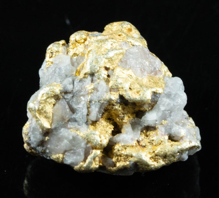 QN-29 "Alaskan BC Gold Nuggets with Quartz" Genuine 3.75 Grams