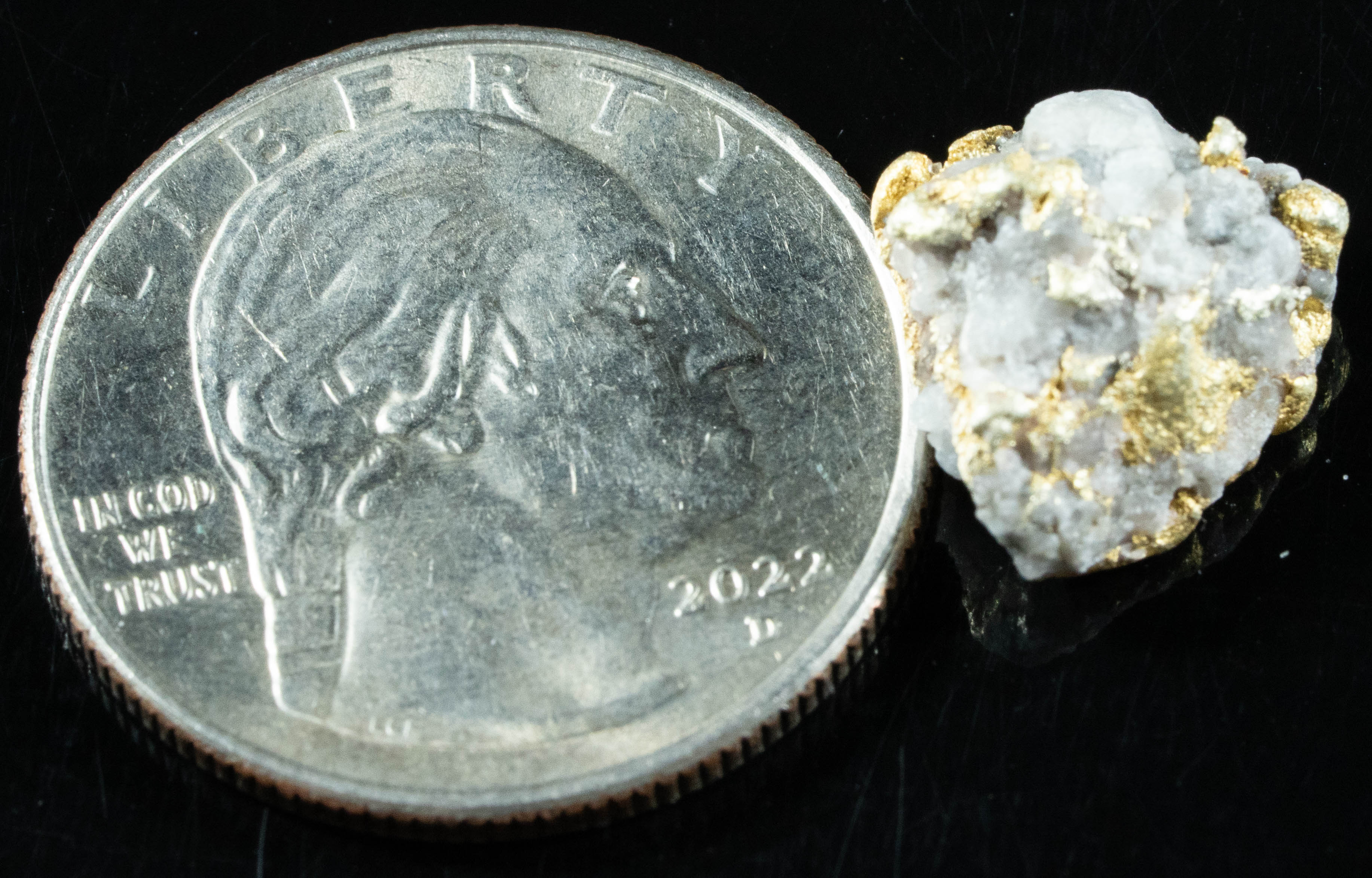QN-29 "Alaskan BC Gold Nuggets with Quartz" Genuine 3.75 Grams