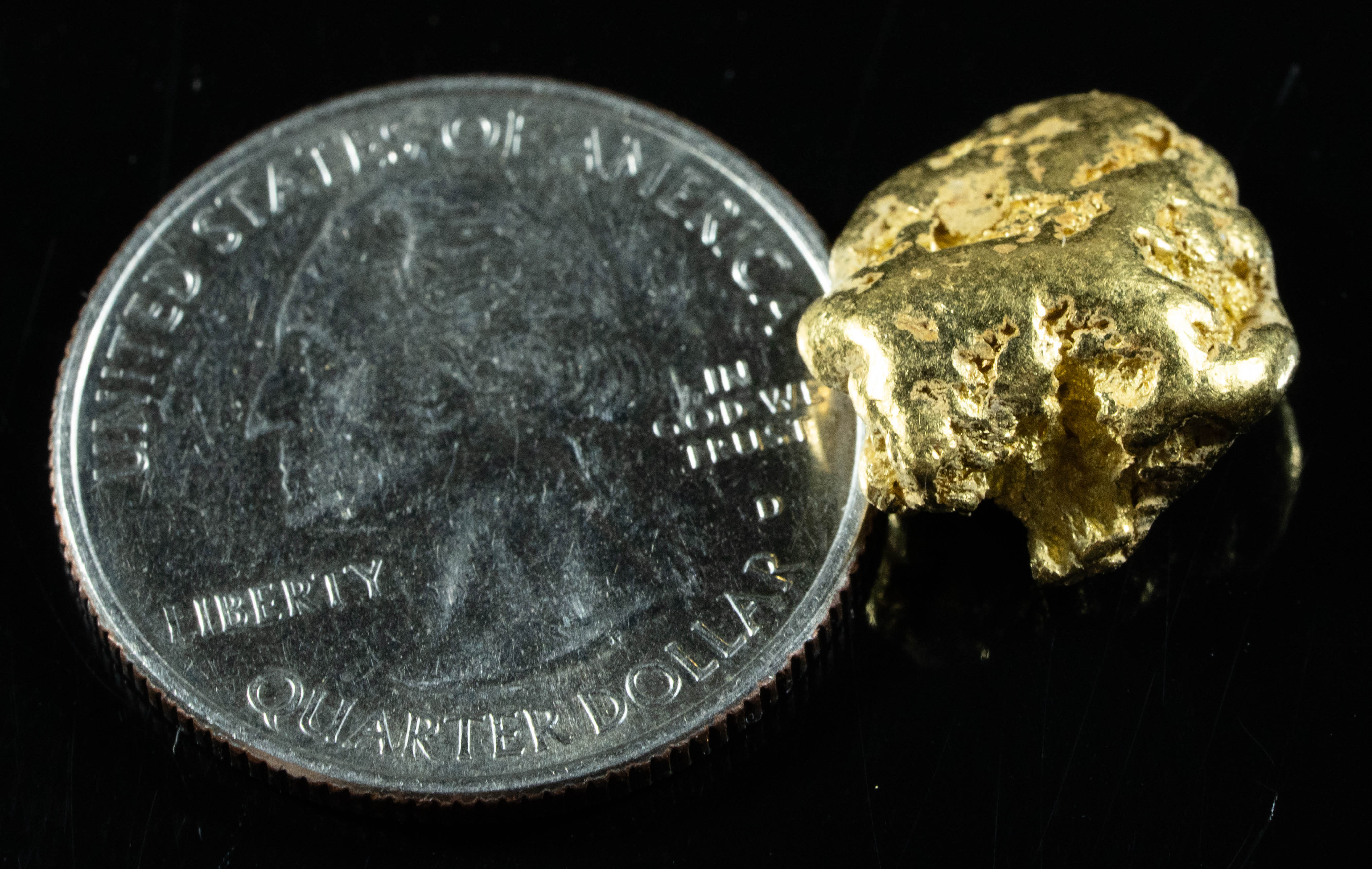 #487 Alaskan BC Natural Gold Nugget 7.61 Grams Genuine
