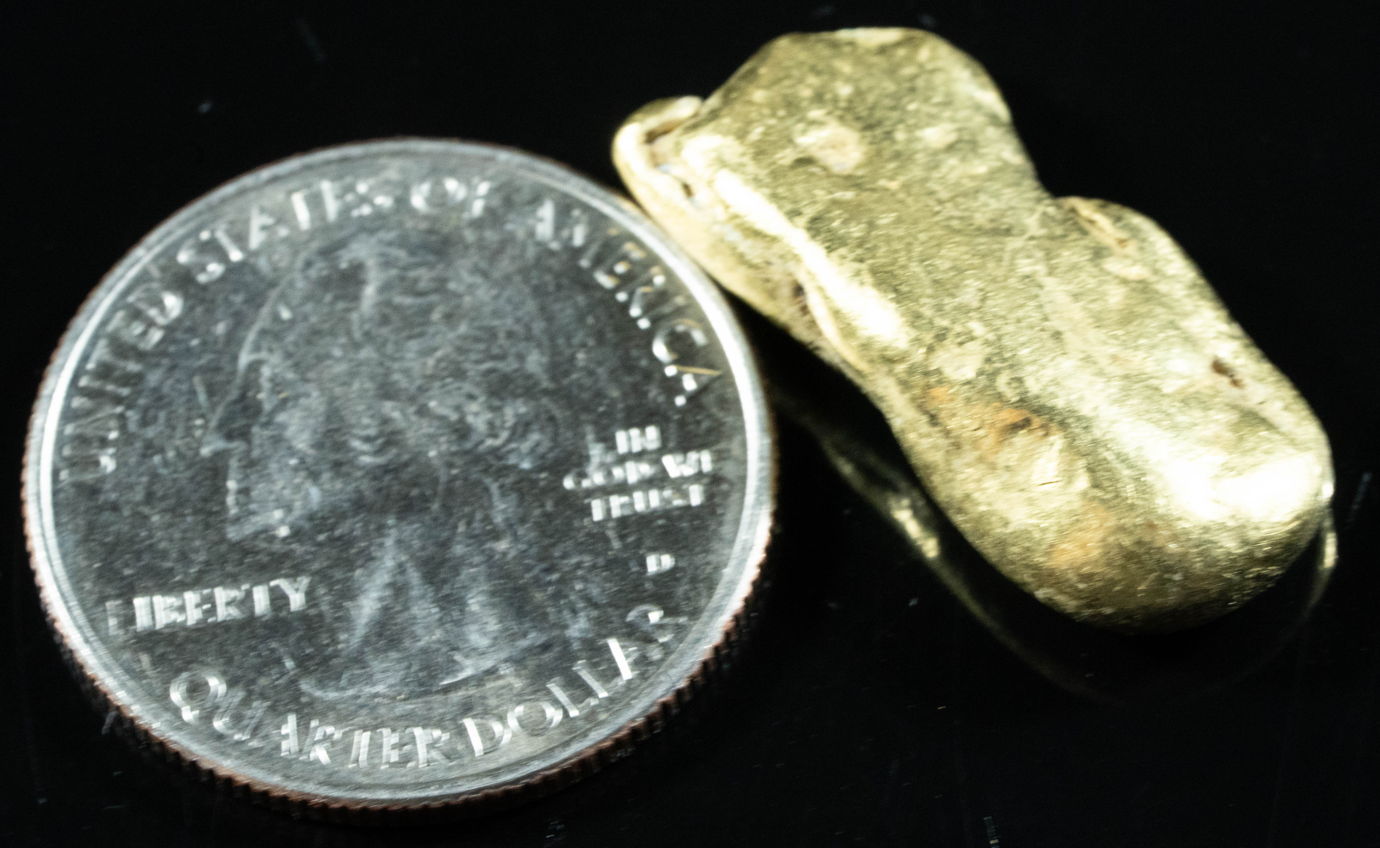 #488 Alaskan BC Natural Gold Nugget 15.97 Grams Genuine