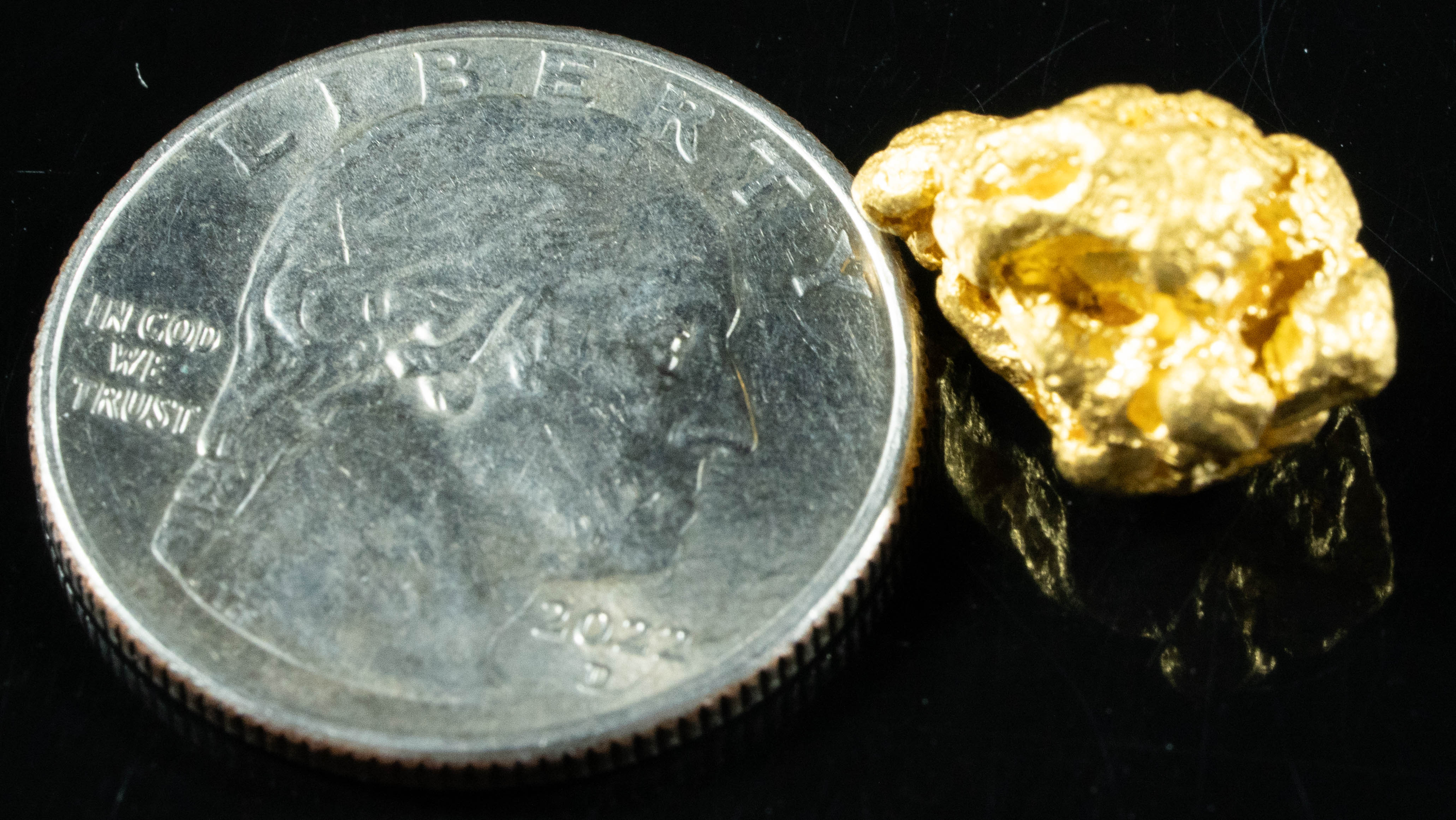 #1171 Natural Gold Nugget Australian 7.64 Grams Genuine