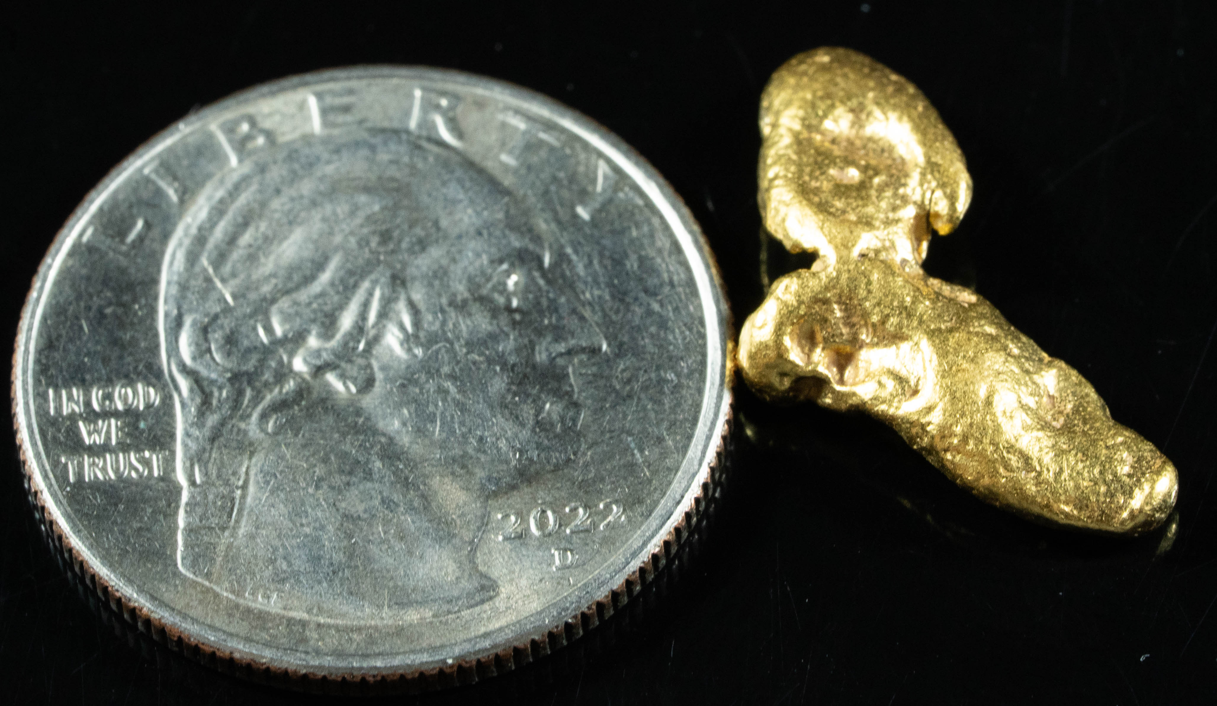 #910 Natural Gold Nugget Australian 3.86 Grams Genuine