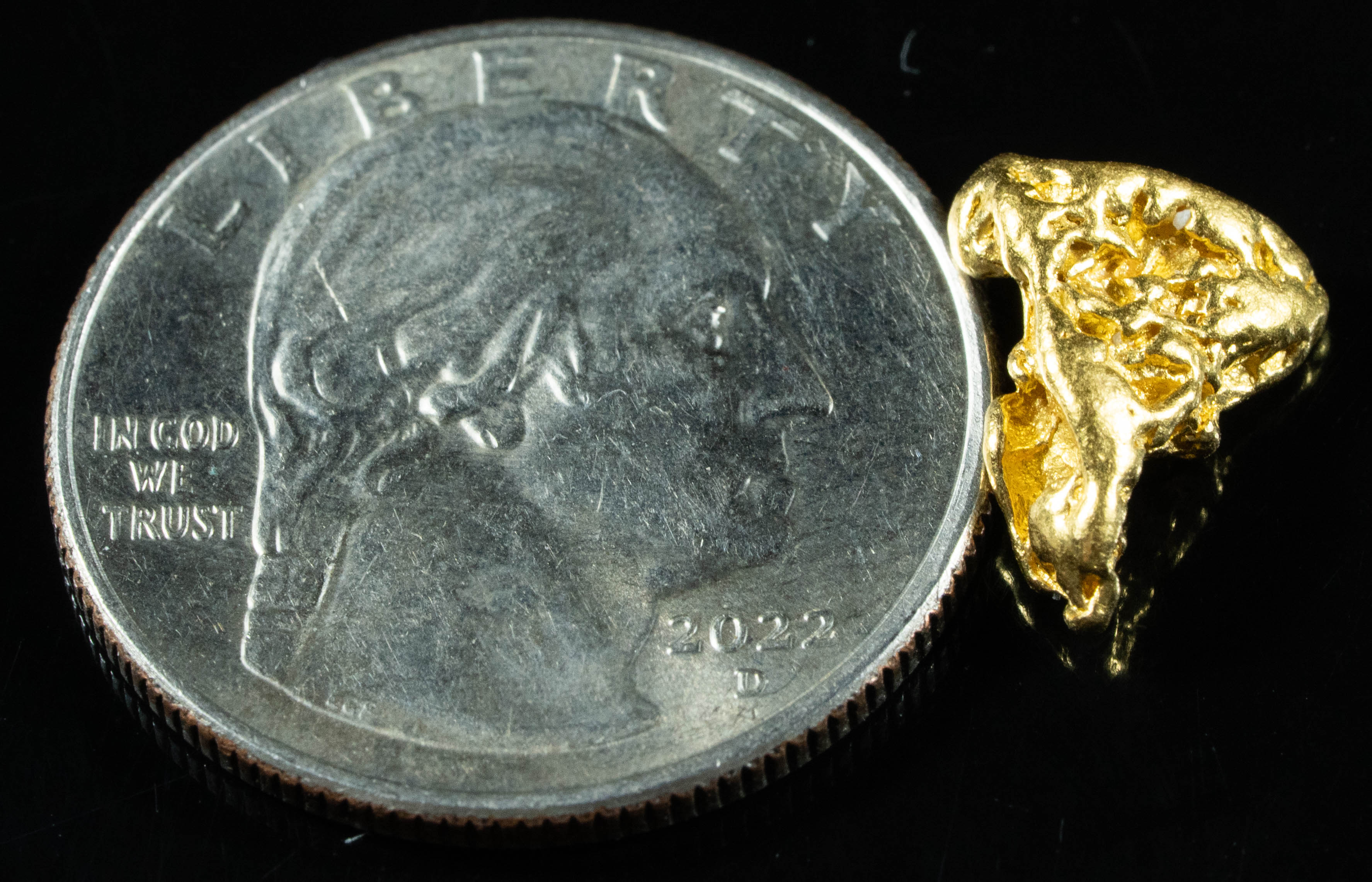 #914 Natural Gold Nugget Australian 2.21 Grams Genuine